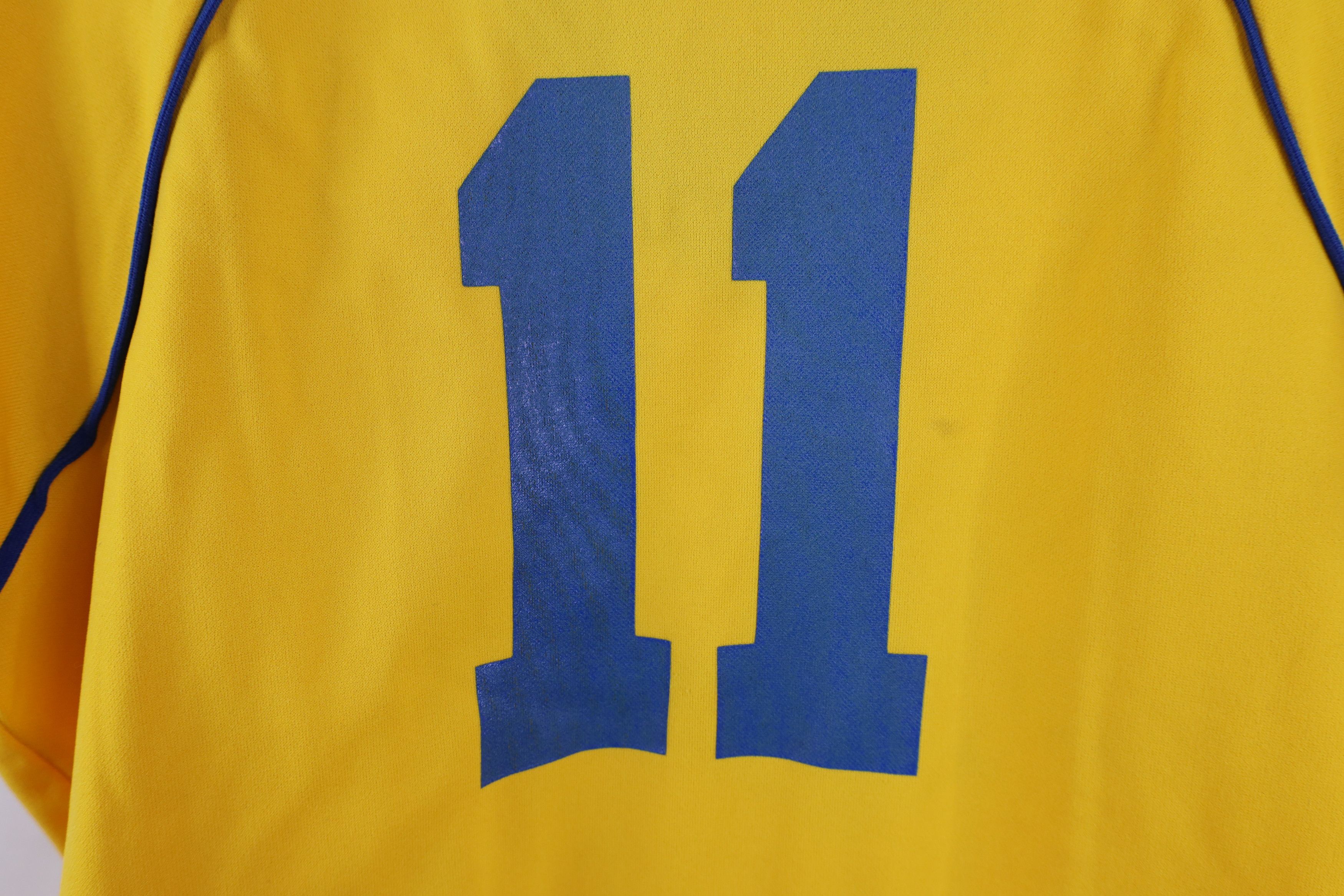 Champion Vintage 70s Champion V-Neck Durene Jersey T-Shirt Yellow USA Size XL / US 12-14 / IT 48-50 - 13 Thumbnail