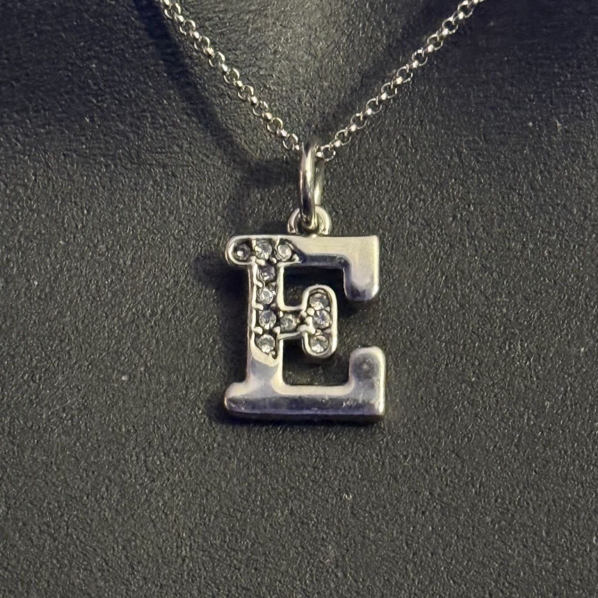 Juicy Couture Juicy Couture silver tone initial letter E pendant necklace Size ONE SIZE - 2 Thumbnail