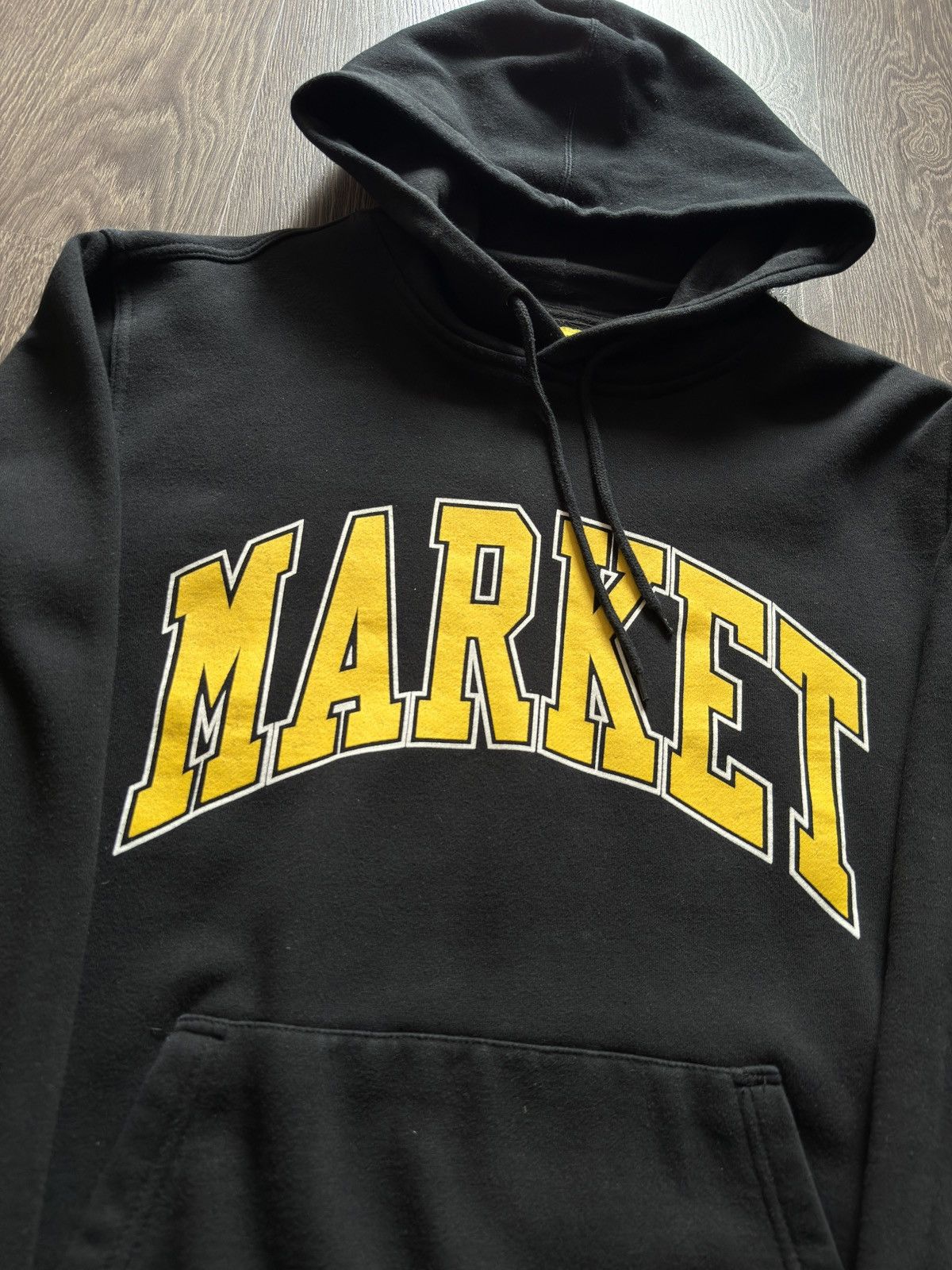 Market Market Yellow Arc Black Hoodie Size US M / EU 48-50 / 2 - 2 Thumbnail