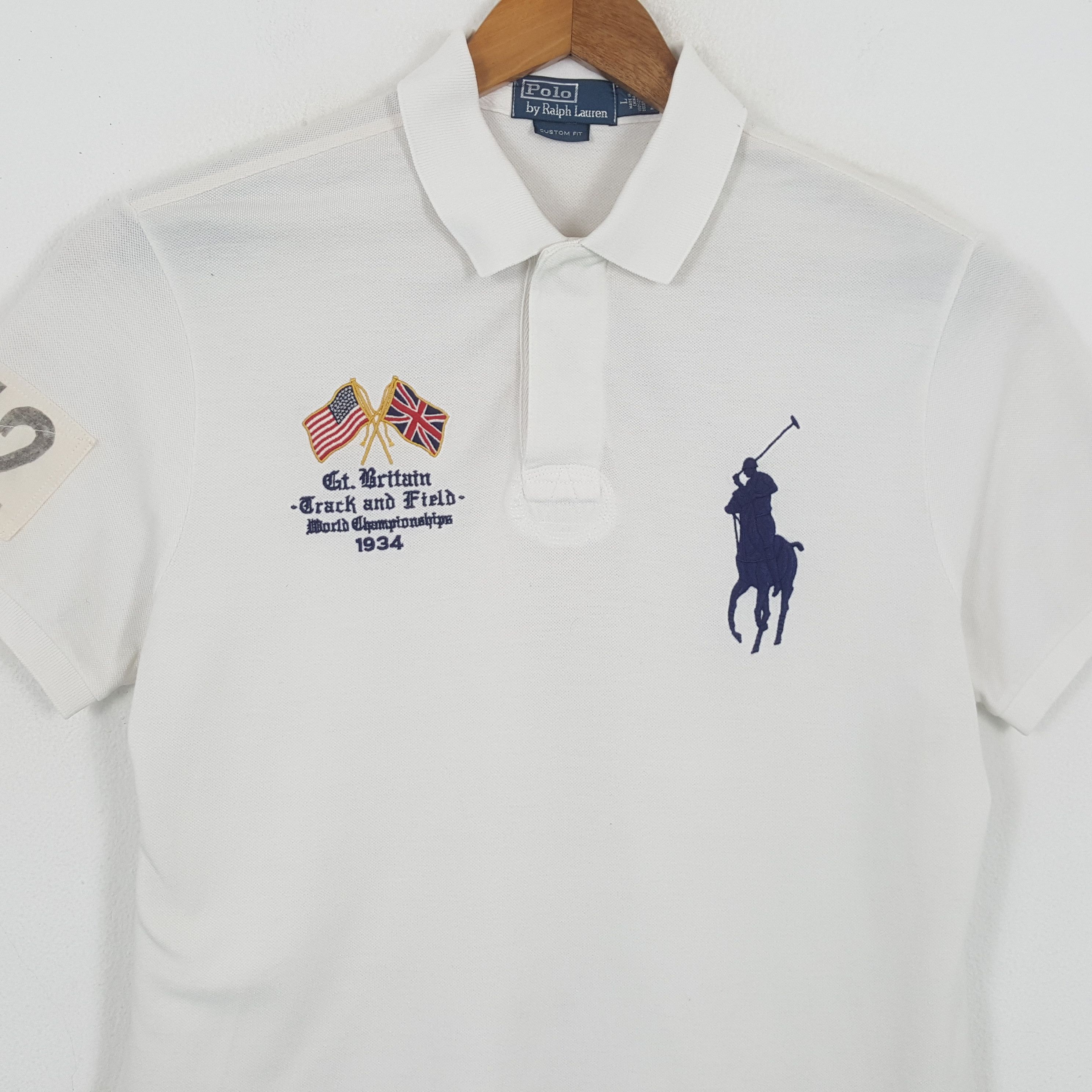 Polo Ralph Lauren × Vintage Vintage POLO by RALPH LAUREN Britain 012 Polos Shirt Size US L / EU 52-54 / 3 - 2 Thumbnail
