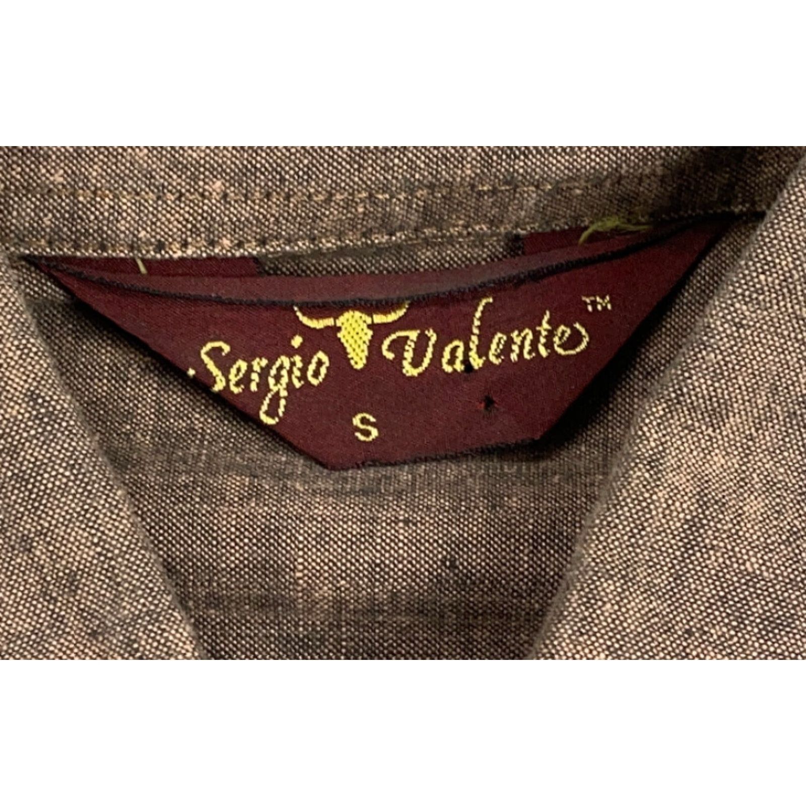 Vintage VTG 90s Brown Lightweight Hunting Shirt Sergio Valente Mens Small Button-Down Chest Pockets Collared Elbow Patches Cotton-Blend Size US S / EU 44-46 / 1 - 5 Thumbnail
