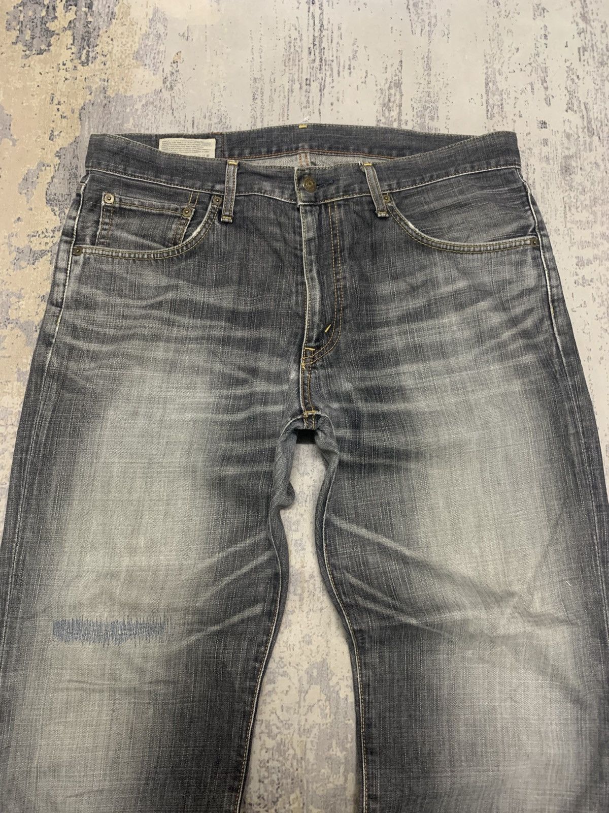 If Six Was Nine Vintage Edwin Japan Light Wash Distress Baggy Jeans Size US 36 / EU 52 - 2 Thumbnail