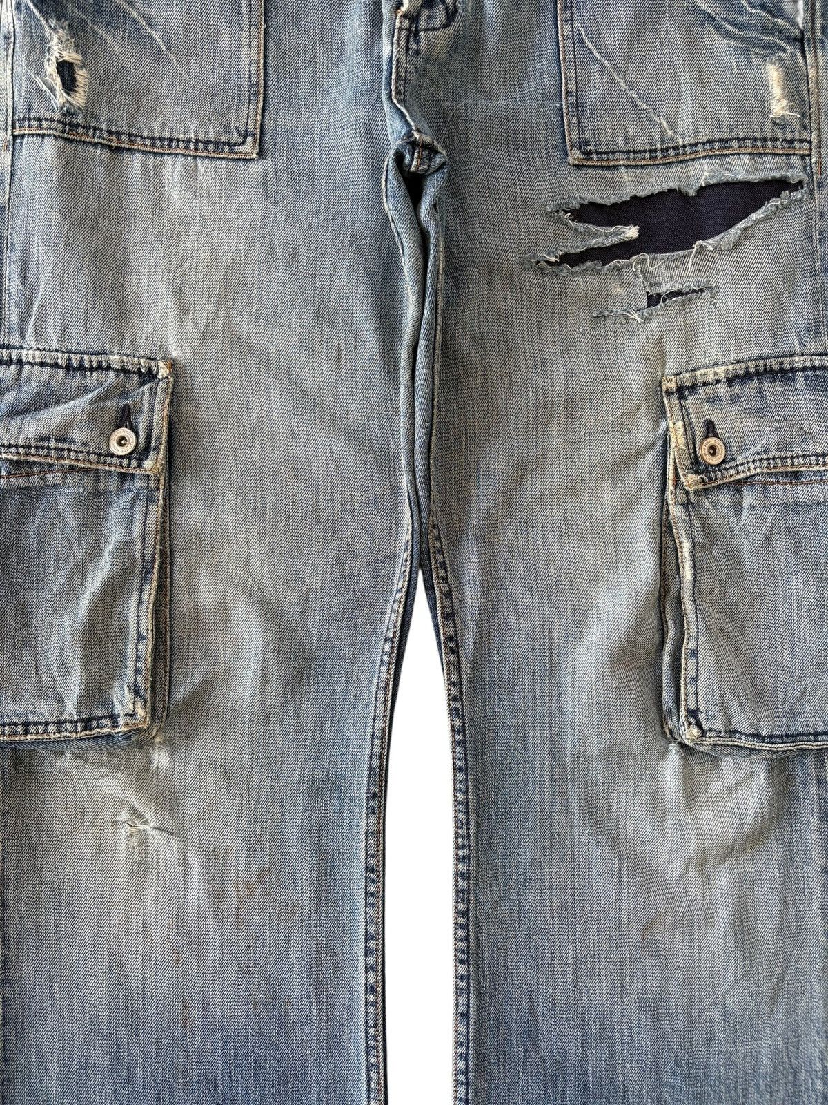 JNCO Vintage Japanese Brand Patches Baggy Cargo Jeans Size US 35 - 5 Thumbnail