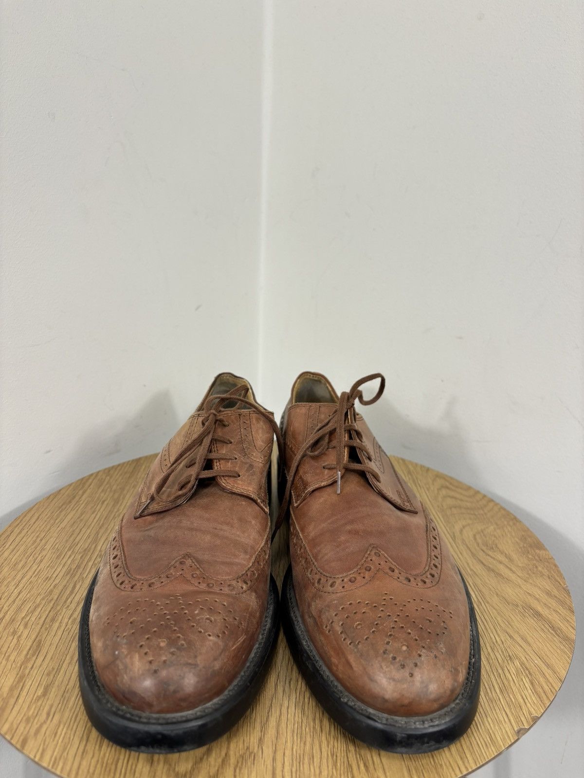 Tod's Tod’s Men’s Brown Lace-Up Formal Leather Oxford Brogue Shoes Size US 9 / EU 42 - 6 Thumbnail