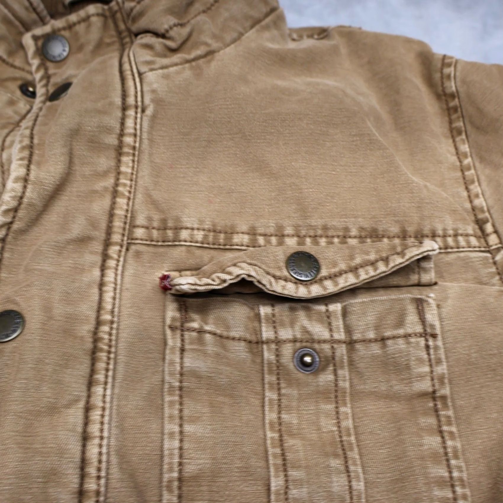 Levi's Levi's Jacket Mens M Brown Canvas Quilt Lined Rugged Utility Field Military Jacket Size US M / EU 48-50 / 2 - 3 Thumbnail