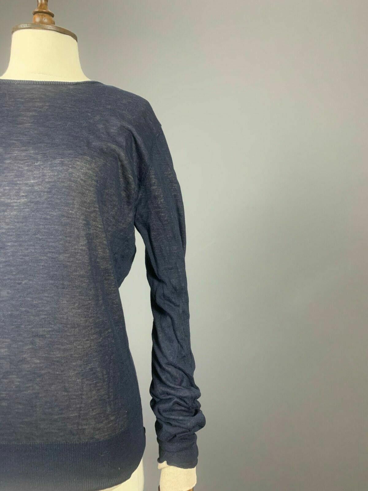 Dirk Bikkembergs Ladies Bikkembergs Blue Crew Neck Pullover Jumepr Size M Size M / US 6-8 / IT 42-44 - 6 Thumbnail