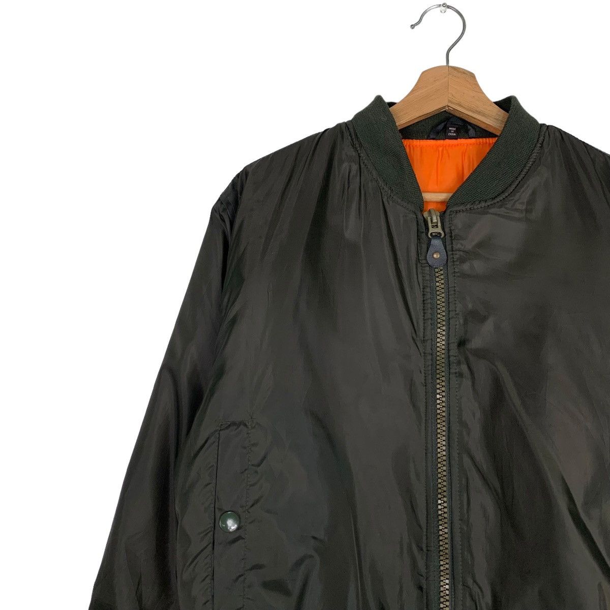 Japanese Brand Vintage Ma1 Black Bomber Jacket #0484-C22 Size US M / EU 48-50 / 2 - 6 Thumbnail