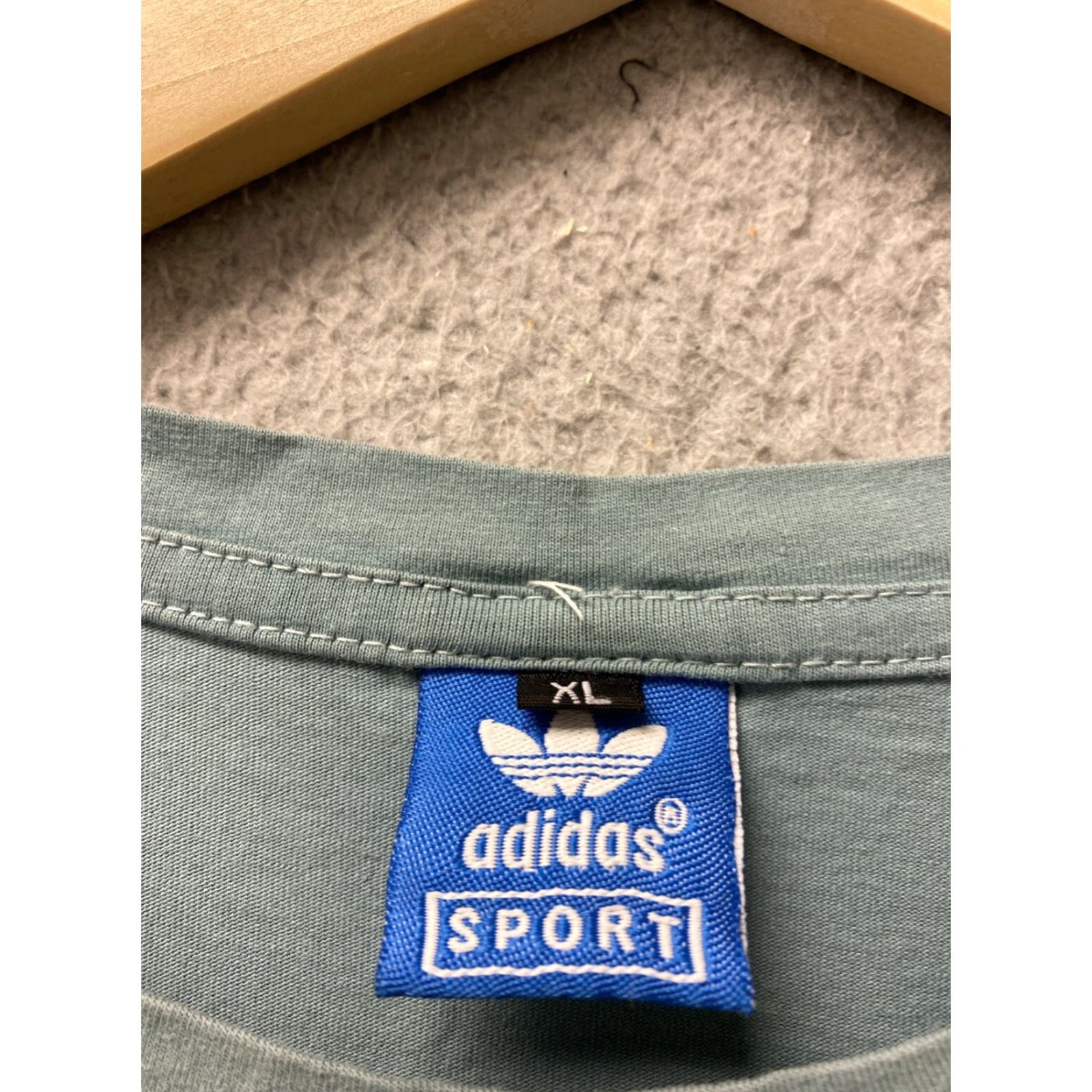 Adidas Adidas Men's T-Shirt Crew Neck Short Sleeve Logo Graphic Cotton Casual Athletic XL Teal Green Size US XL / EU 56 / 4 - 3 Thumbnail