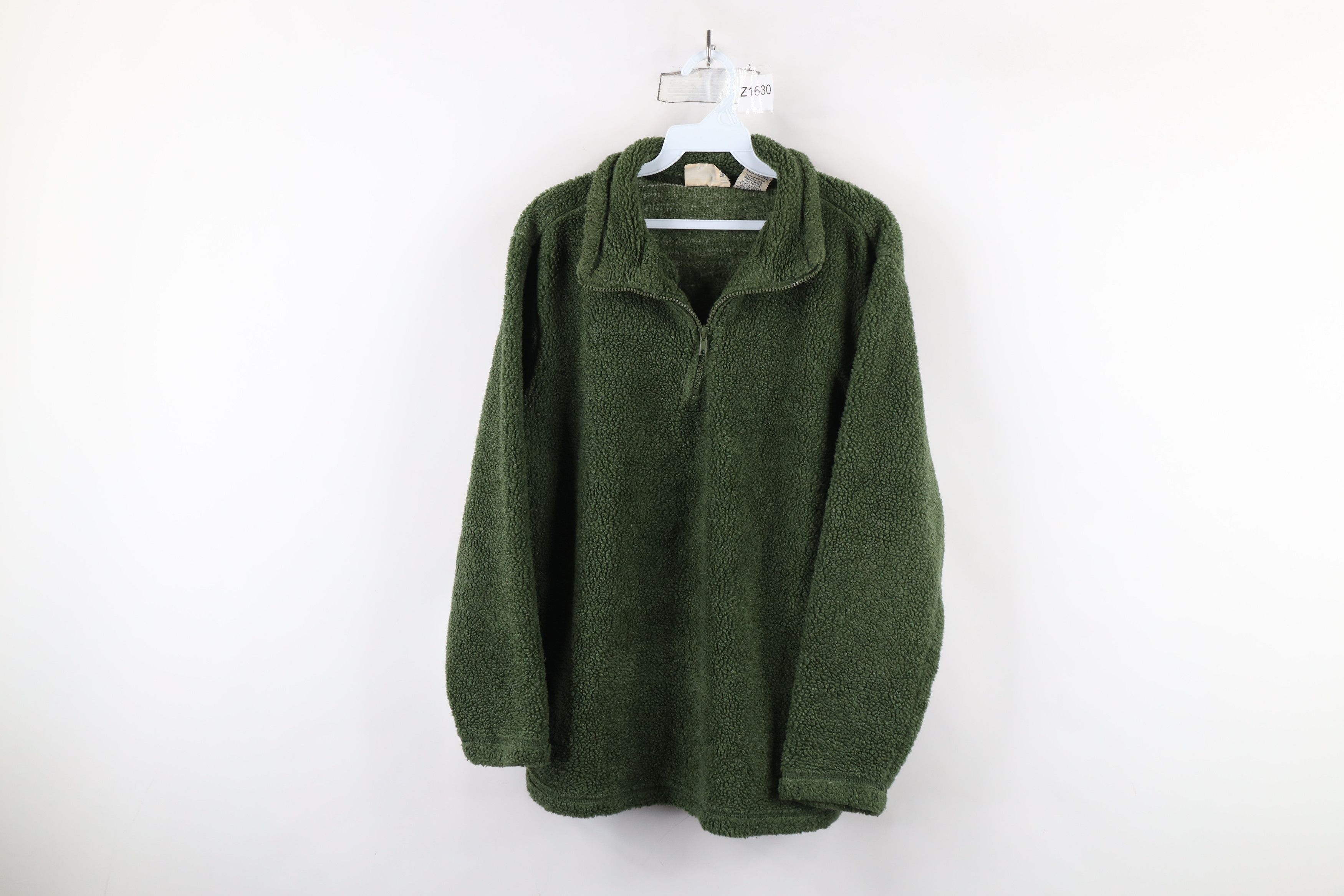 Vintage Vintage 90s Streetwear Deep Pile Fleece Half Zip Sweater Size M / US 6-8 / IT 42-44 - 1 Thumbnail