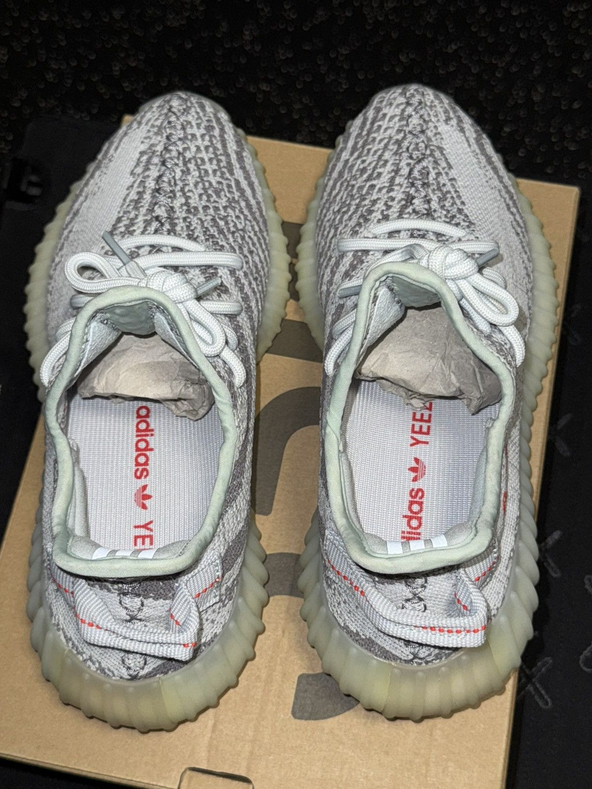 Adidas × Yeezy Adidas Yeezy Boost 350 V2 blue tint sz 6Y Size US 6 / EU 39 - 5 Thumbnail