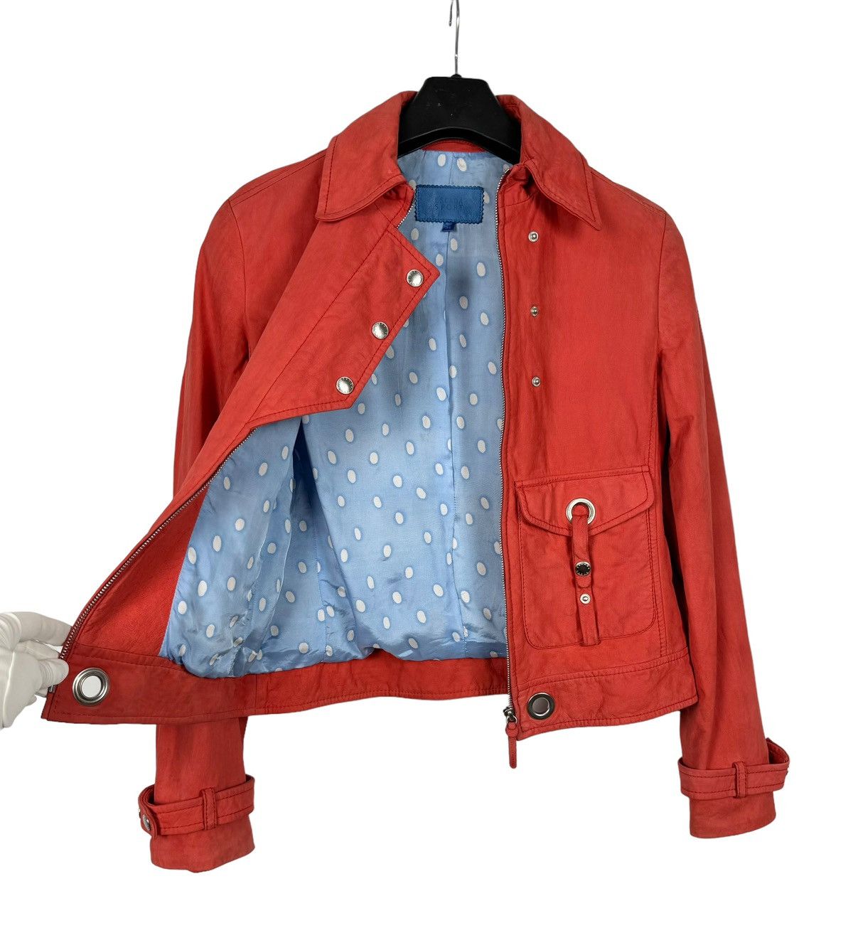 Escada Sport Escada Sport Genuine Calf Leather Nubuck Jacket size 34 Size XS / US 0-2 / IT 36-38 - 14 Thumbnail