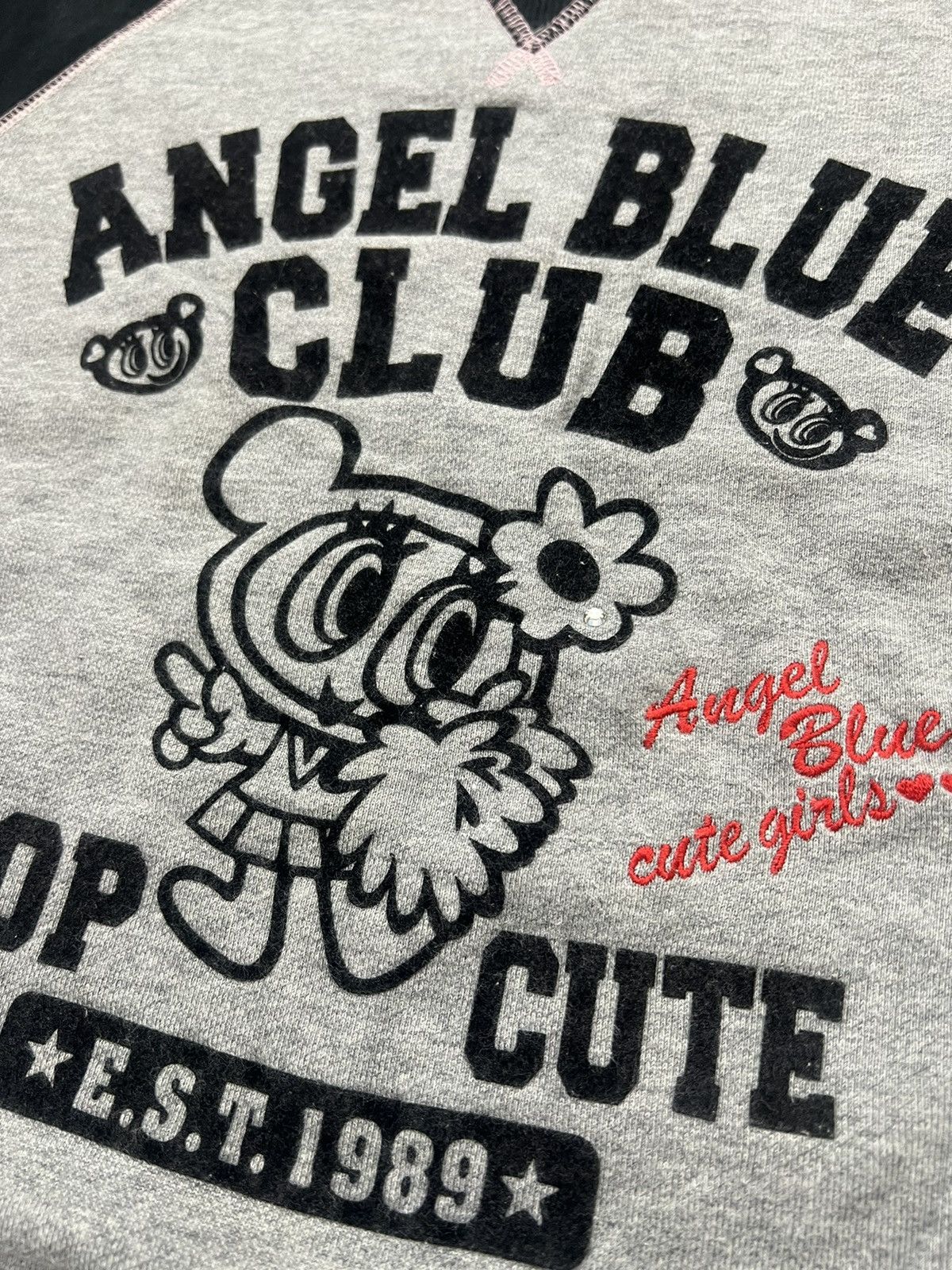 Number (N)ine 2000s Angel Blue Hysteric Velvet Poem Crewneck y2k Lgb Ifsix Size US S / EU 44-46 / 1 - 3 Thumbnail