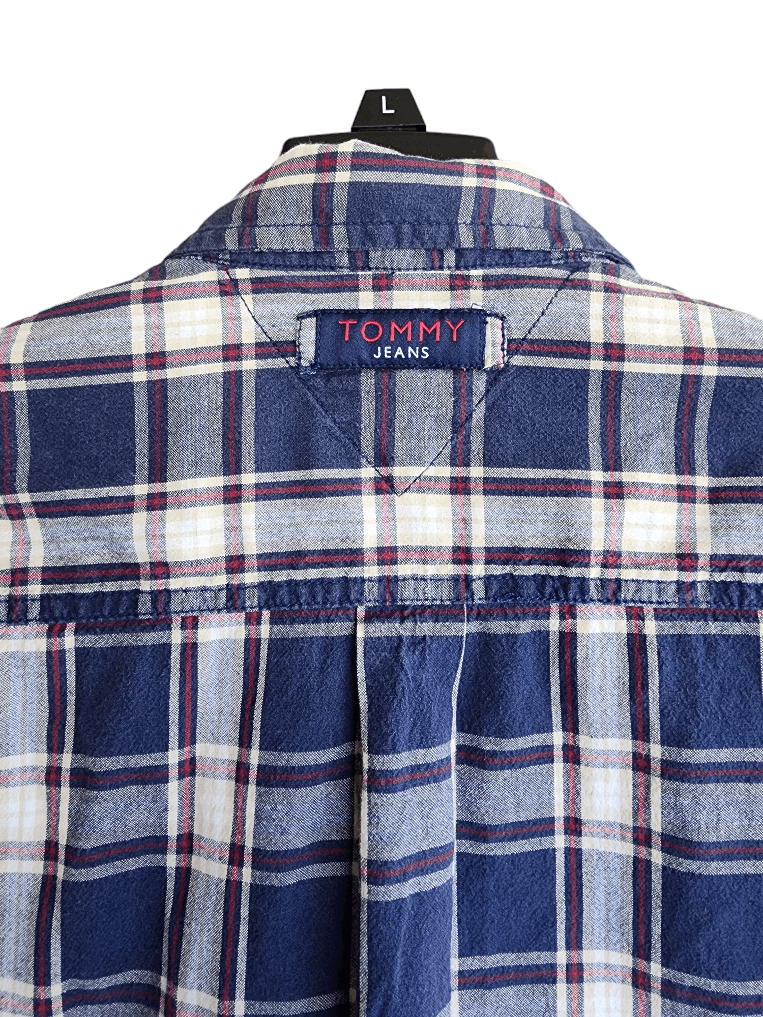 Tommy Jeans Vintage 90s Tommy Jeans Plaid Shirt Size US L / EU 52-54 / 3 - 1 Thumbnail