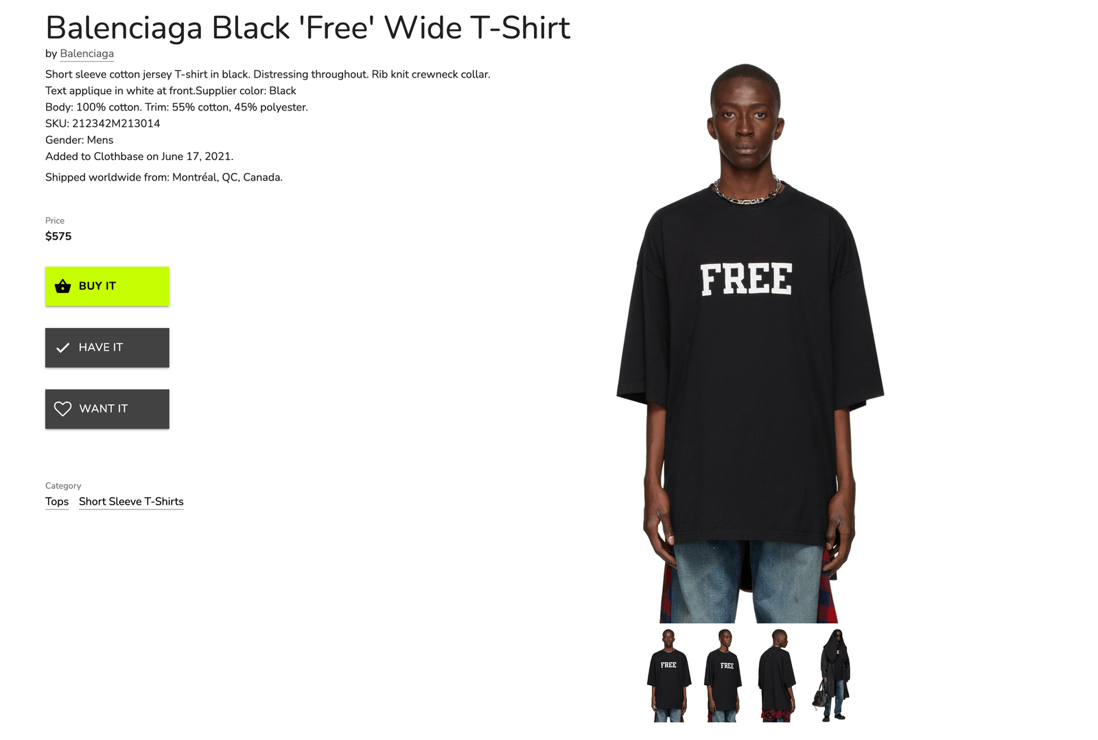 Balenciaga Balenciaga Free T shirt | Grailed