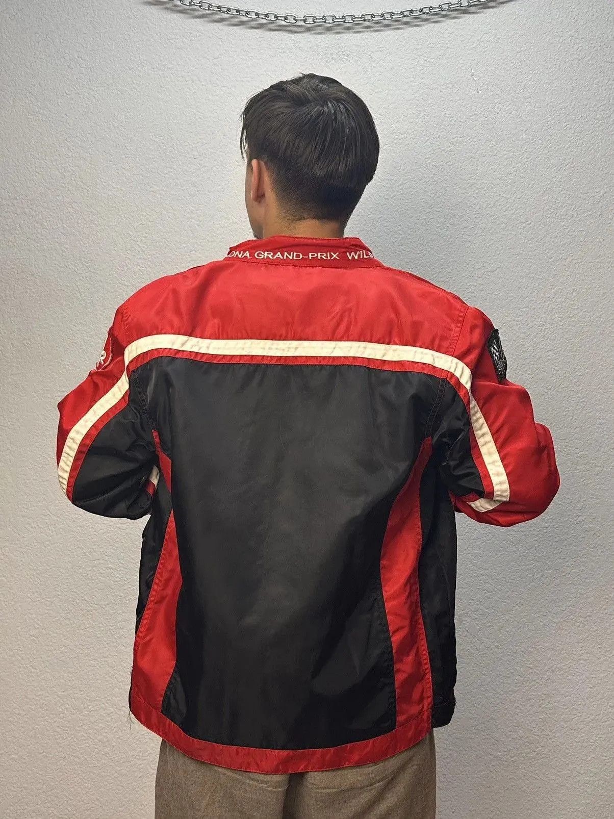 Formula 1 Moto Vodafone F1 Nascar Racing Jacket Leather Red Bull Lucky Size US XXL / EU 58 / 5 - 16 Thumbnail