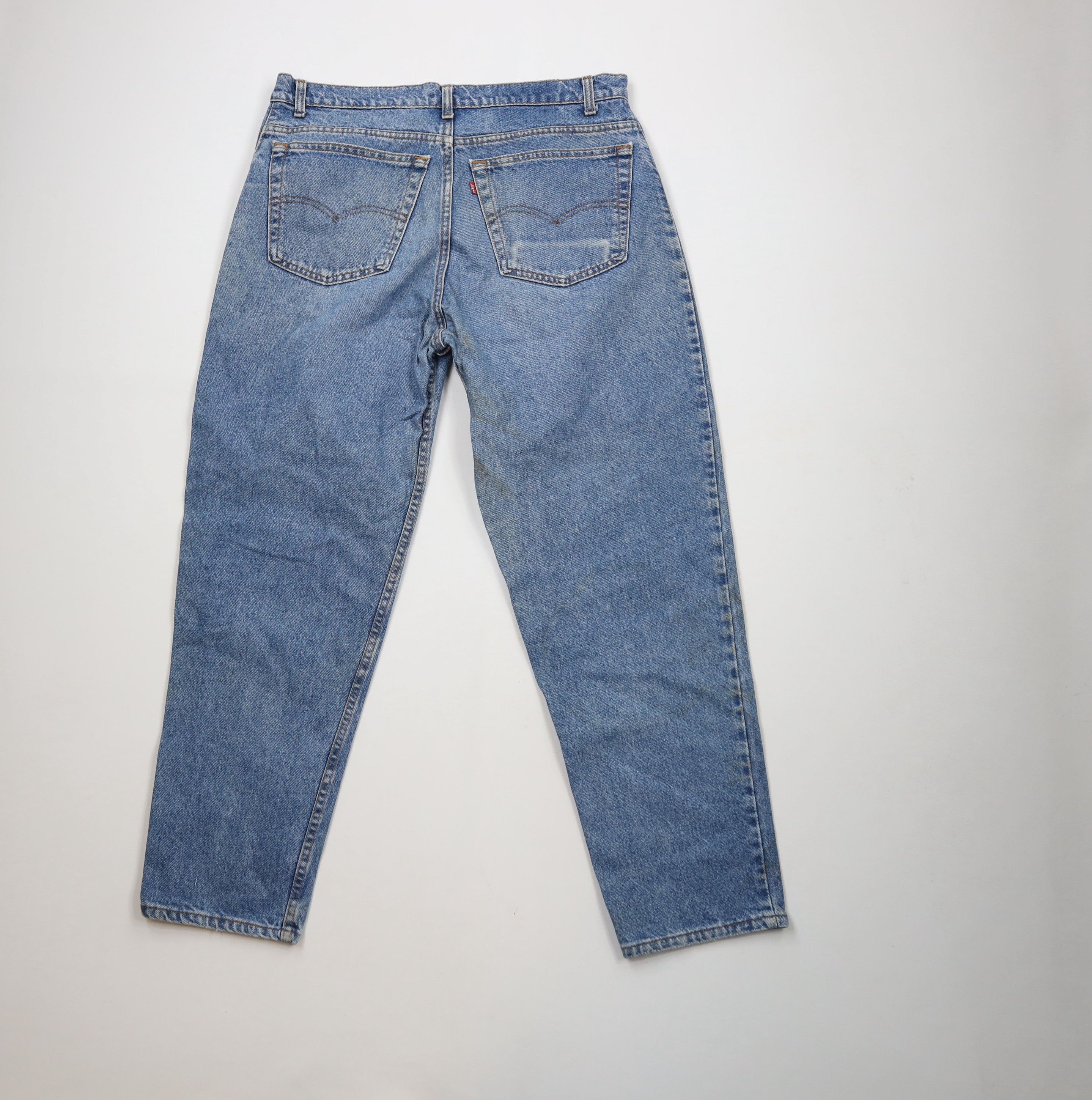 Levi's × Vintage Vintage 90s Levis 550 Relaxed Tapered Leg Jeans Blue USA Size US 36 / EU 52 - 11 Thumbnail