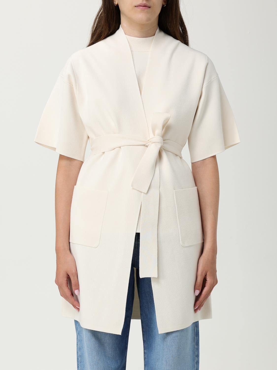Max Mara Max Mara Waistcoat Woman White Size XL / US 12-14 / IT 48-50 - 1 Preview