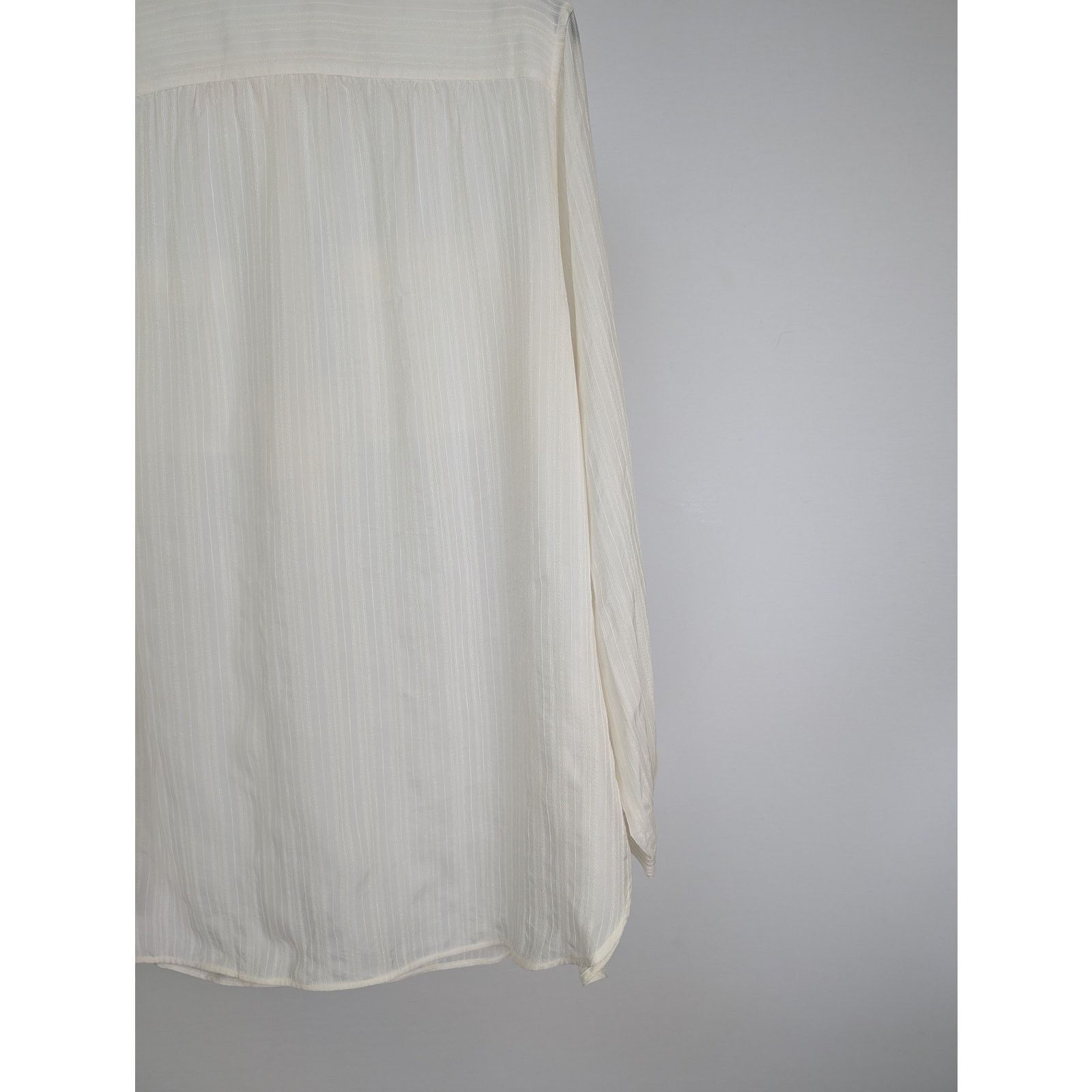 Saint Laurent Paris o1rshd1 Chemise Tunique Patte Polo Cup 9601 Shirt in Ivory Size US XL / EU 56 / 4 - 7 Thumbnail