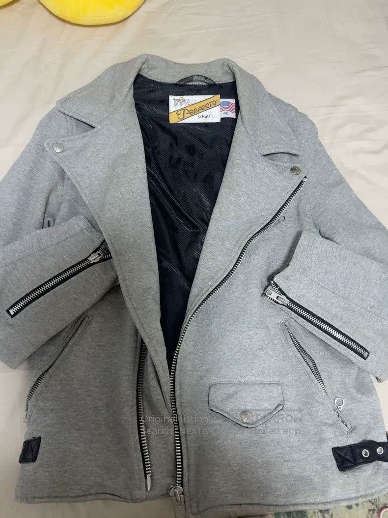 Schott Schott NYC 6 Heavy Lapel Cable-Stayed Leather Jacket Size US XXS / EU 40 - 5 Thumbnail