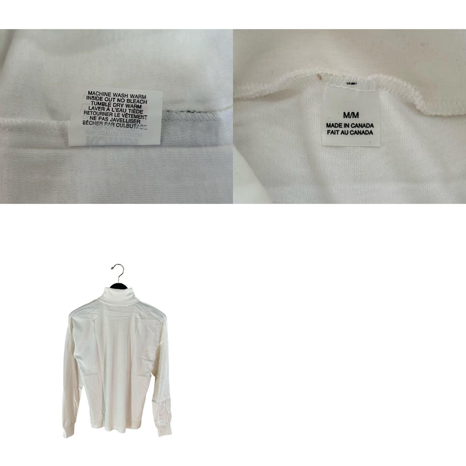 Vintage VINTAGE Kombi Turtleneck Shirt Womens Medium Deadstock NIP 90s Canada White 90s Mens Girls Womens Size M / US 6-8 / IT 42-44 - 8 Thumbnail