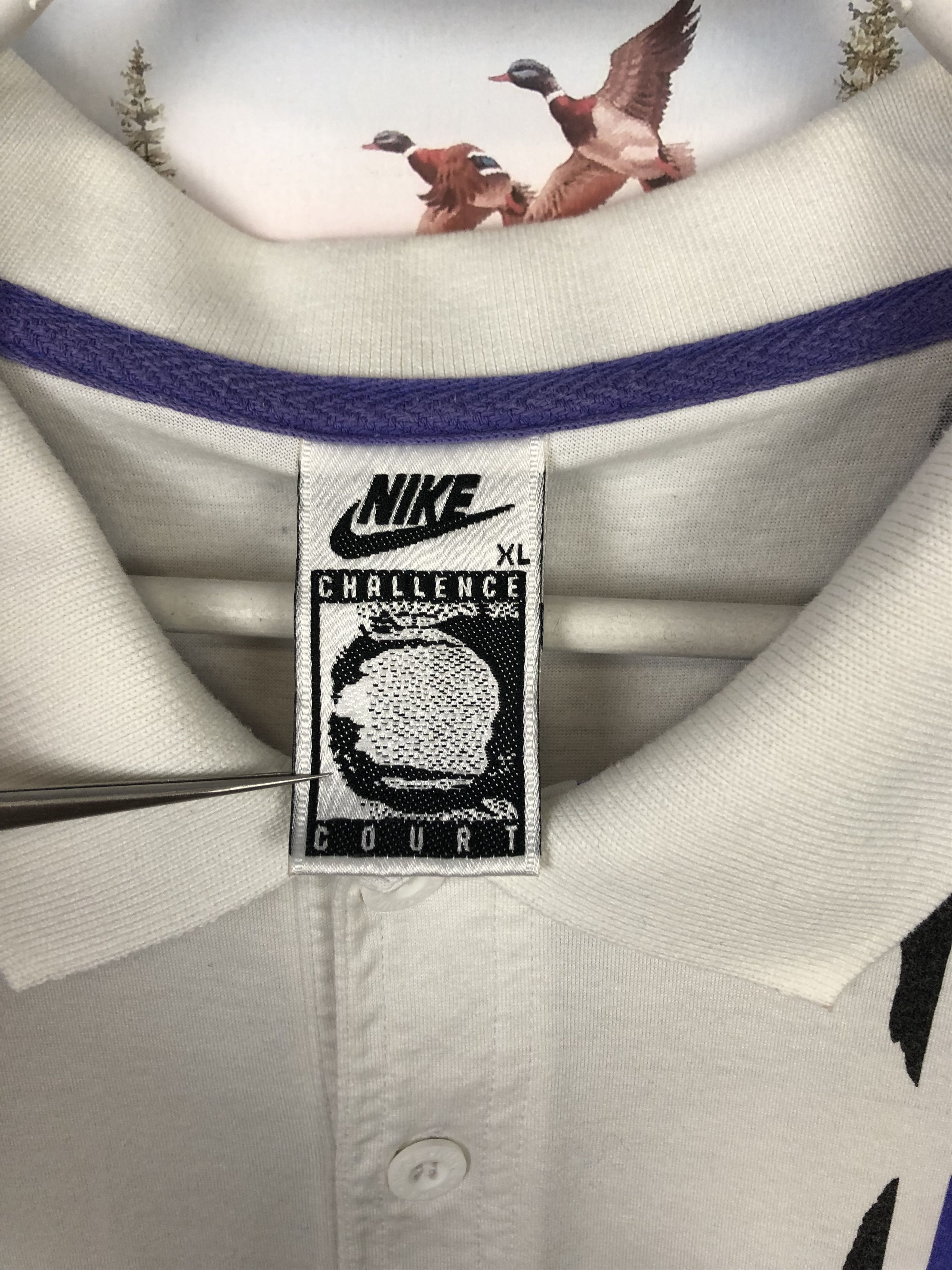 Nike Vintage 90's Nike Challenge Court Agassi Polo Shirt Tennis Size US XL / EU 56 / 4 - 8 Thumbnail