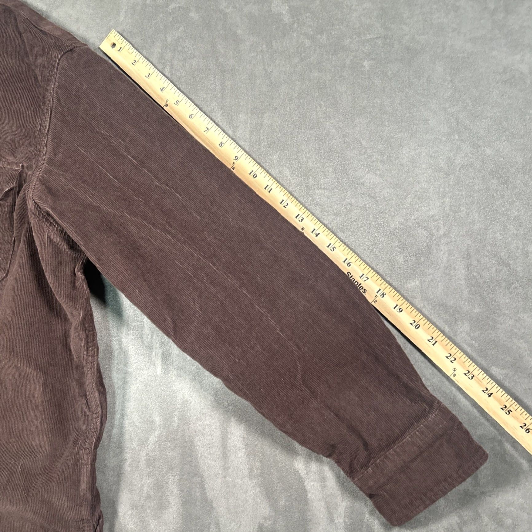 Levi's Levi's Corduroy Shirt Mens 2XL Relaxed Fit Button-Up Brown Shacket Pockets Casual, Workwear, Travel Men Size US XXL / EU 58 / 5 - 7 Thumbnail
