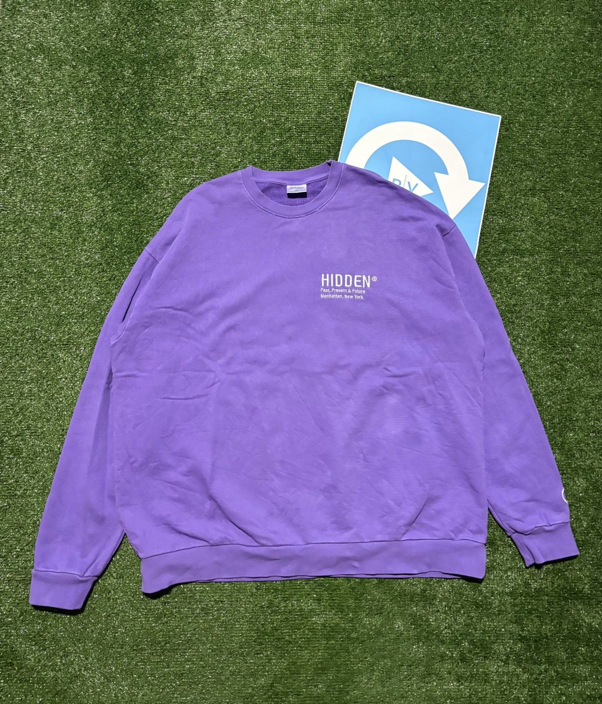 HIDDEN HIDDEN NYC PURPLE PULLOVER SWEATER Size US XL / EU 56 / 4 - 1 Thumbnail