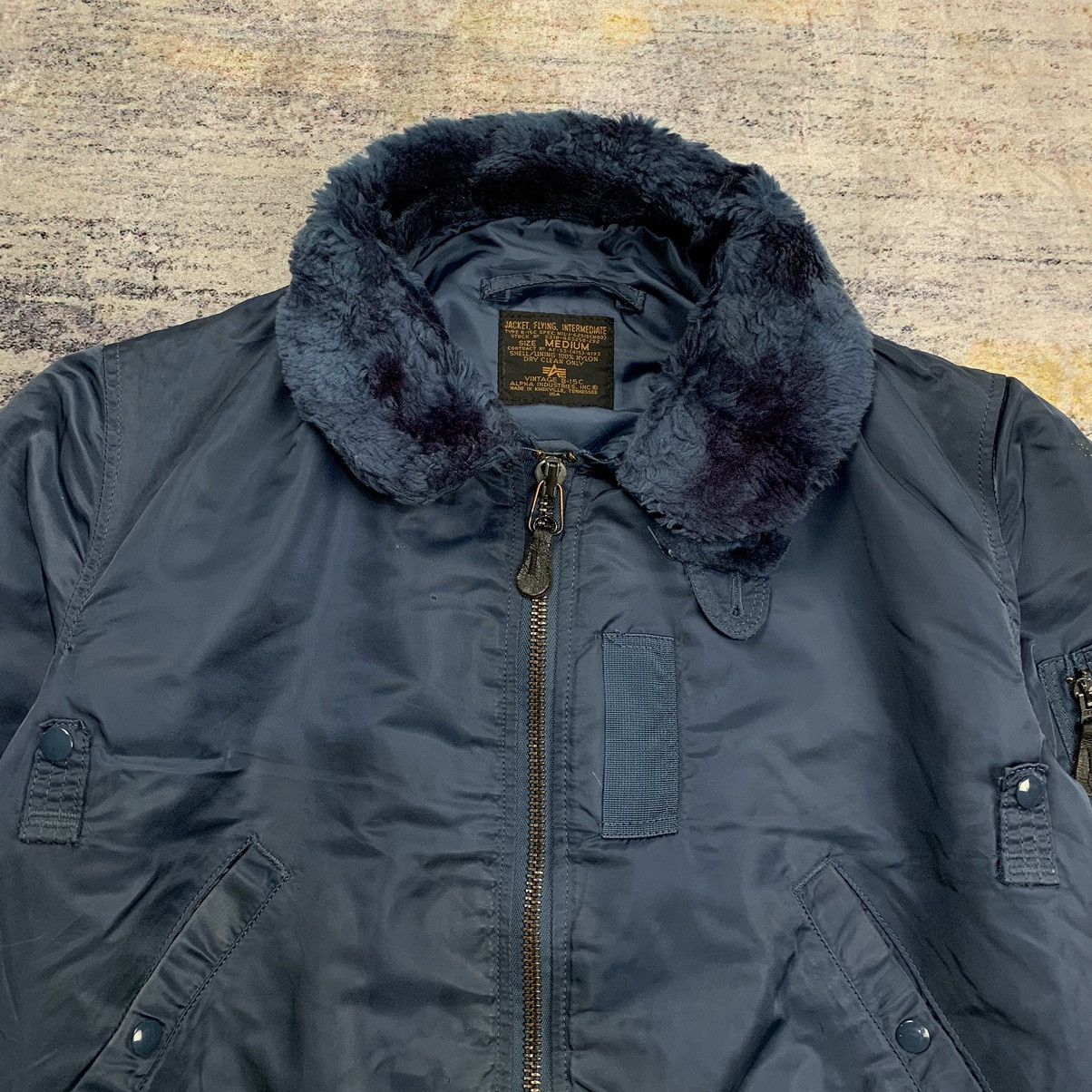 Alpha Industries Vintage 80s 90s alpha industries B-15C bomber flight jacket Size US M / EU 48-50 / 2 - 3 Thumbnail