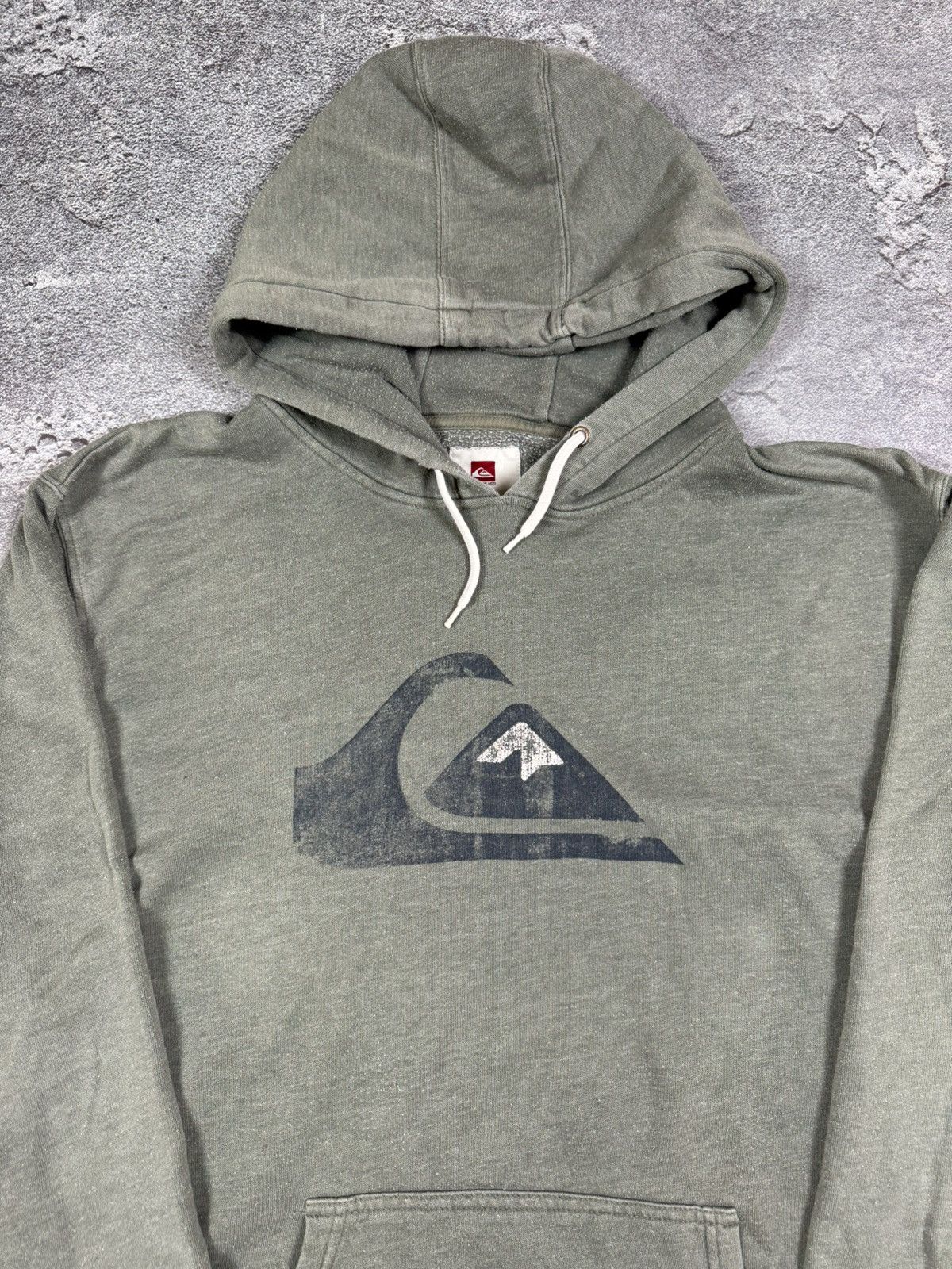 Quiksilver Quiksilver Logo Khaki Hoodie Size XL USA Streetwear Size US XL / EU 56 / 4 - 3 Thumbnail