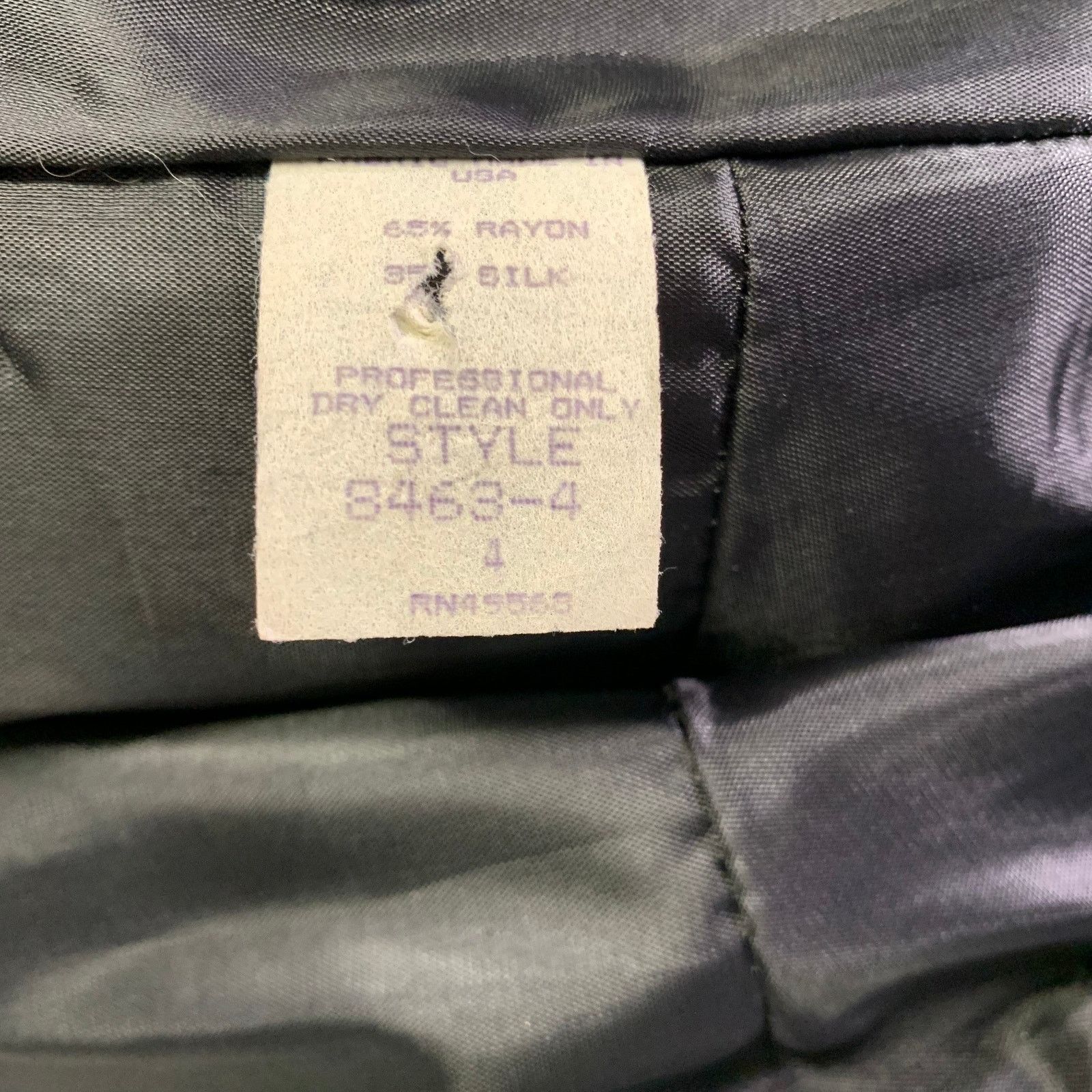 Other Vintage Black Silk Rayon Ruched Off-Shoulder Cocktail Dress Size S / US 4 / IT 40 - 6 Thumbnail
