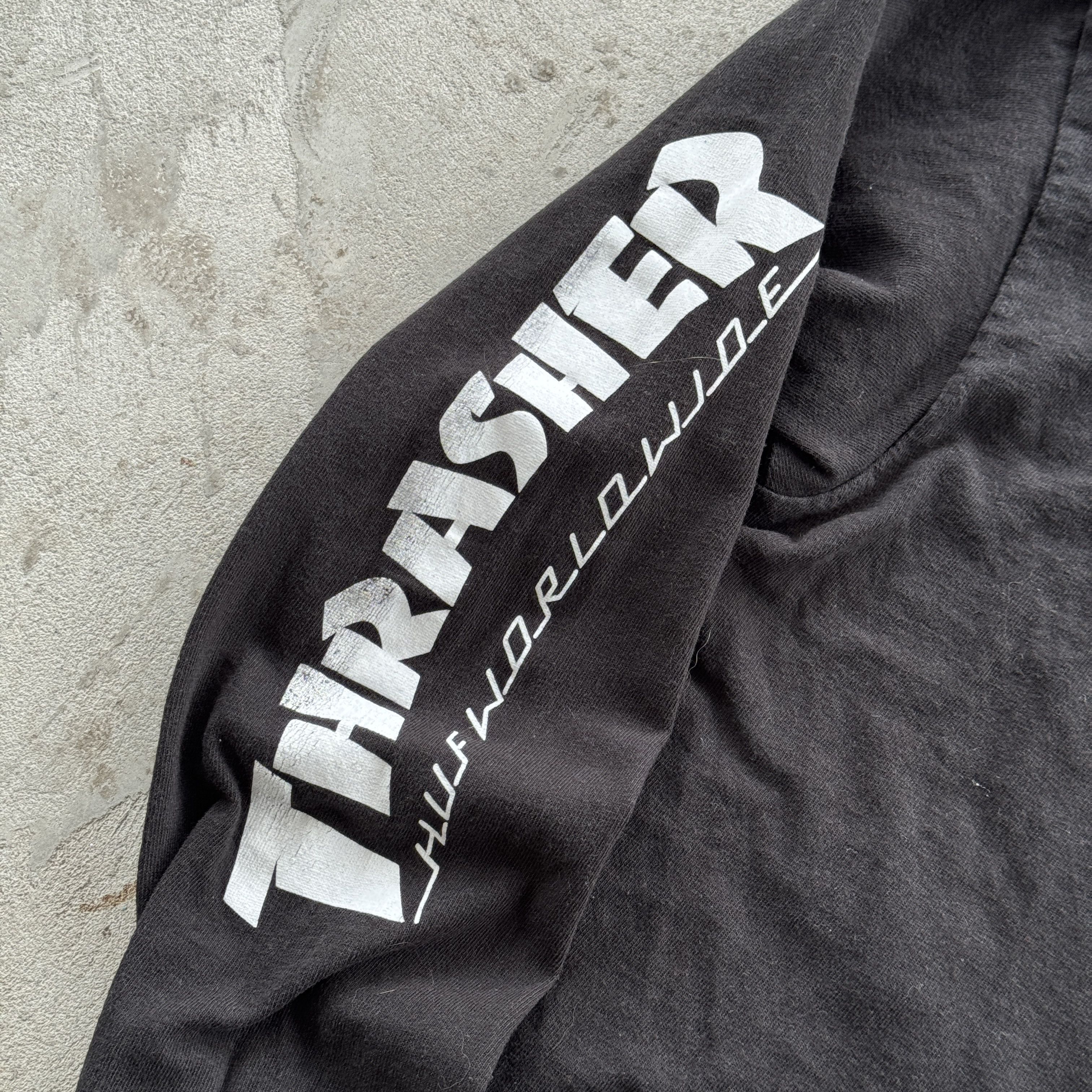 Huf × Thrasher Vintage HUF Thrasher Worldwide Long Sleeve Shirt Size US M / EU 48-50 / 2 - 4 Thumbnail