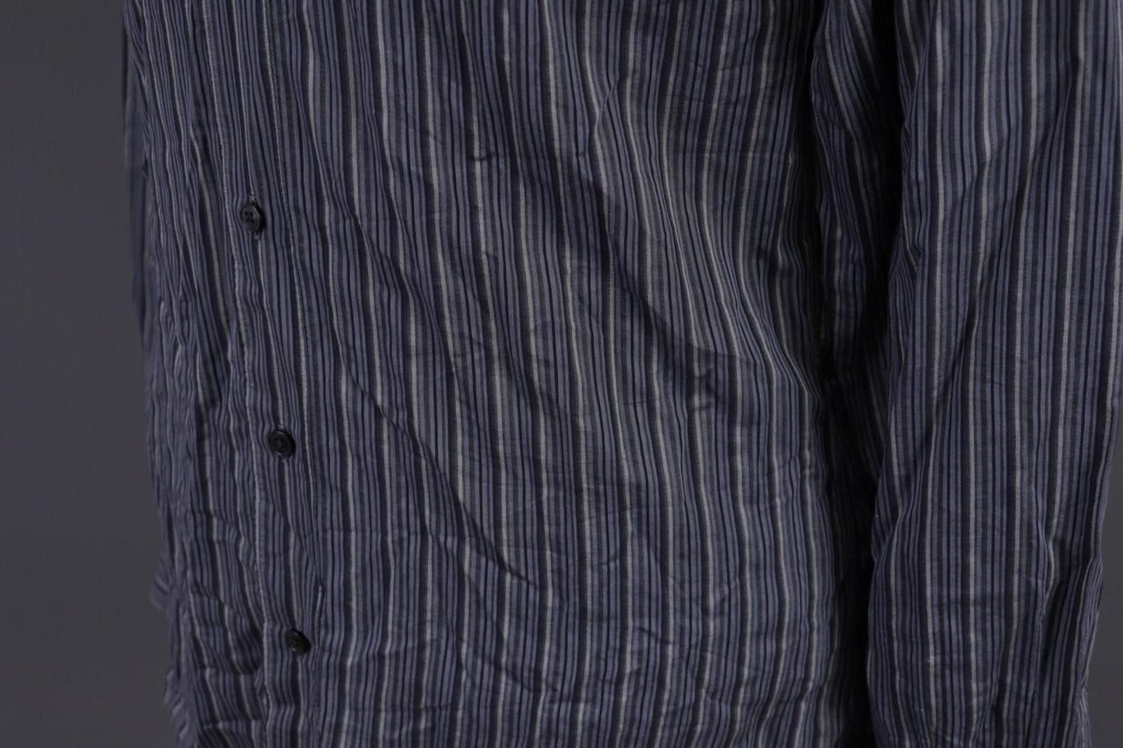 Ermenegildo Zegna Zegna City Blue Stripe Button Down Shirt Size 3 / M Size US M / EU 48-50 / 2 - 10 Thumbnail