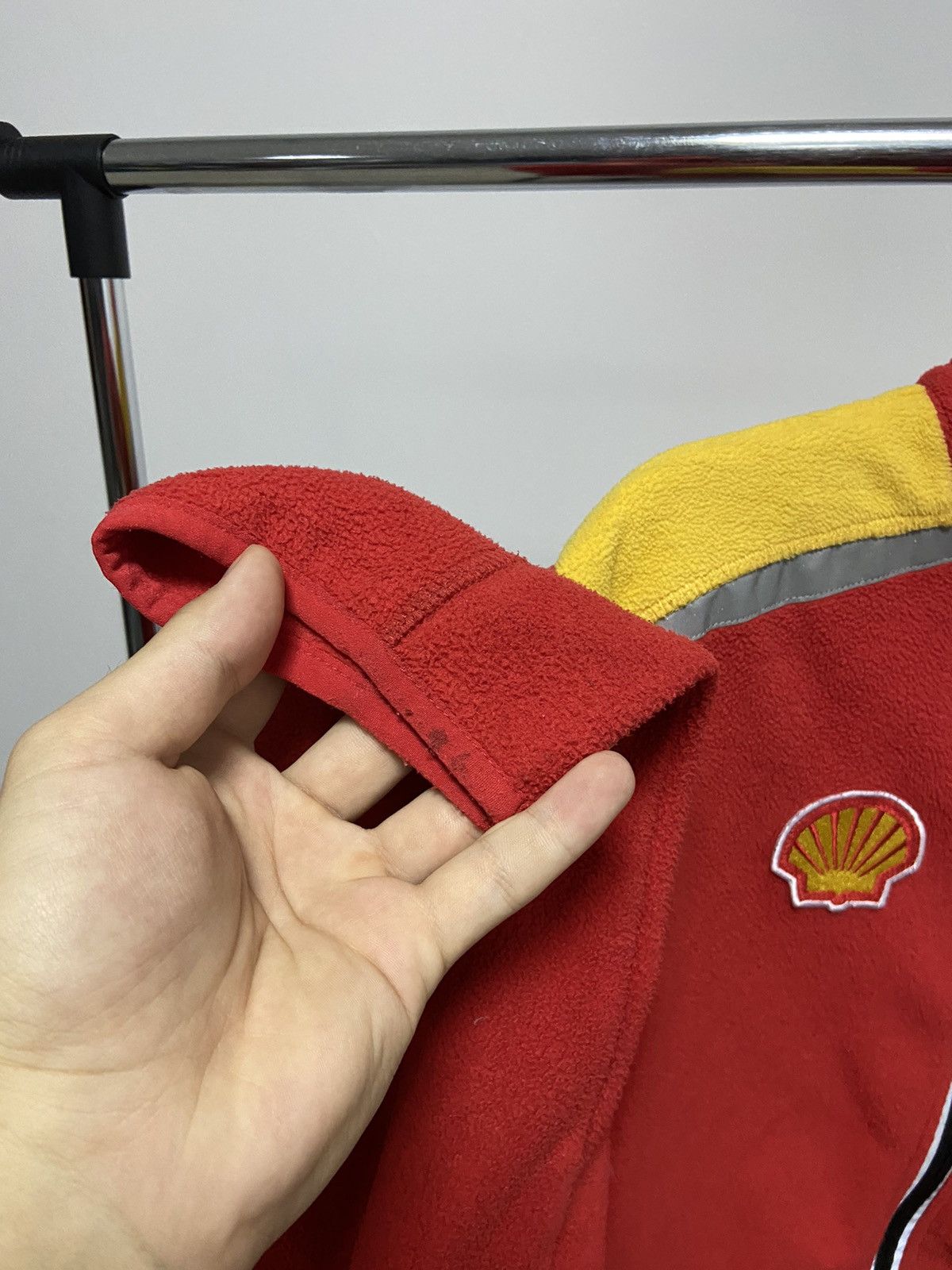 Ferrari × Vintage Ferrari reflective stripe Racing Fleece Jacket Big Logo Size US M / EU 48-50 / 2 - 14 Thumbnail