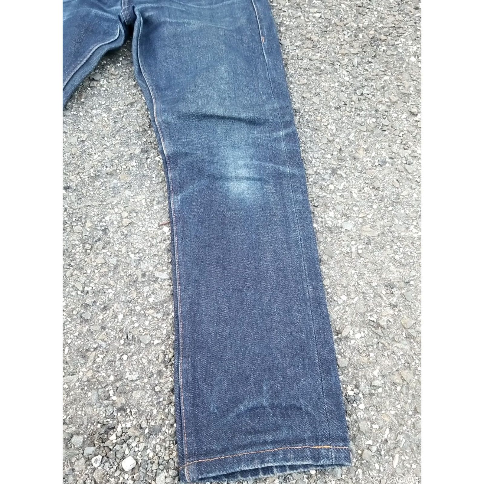 Denime UNBRANDED Jeans UB401 Taper 14.5 Selvedge Cotton Denim Jean - size 30 Blue Dark Vintage Blue 14.5 oz Selvedge 30x29 Mens Regular/Adult Size US 30 / EU 46 - 2 Thumbnail