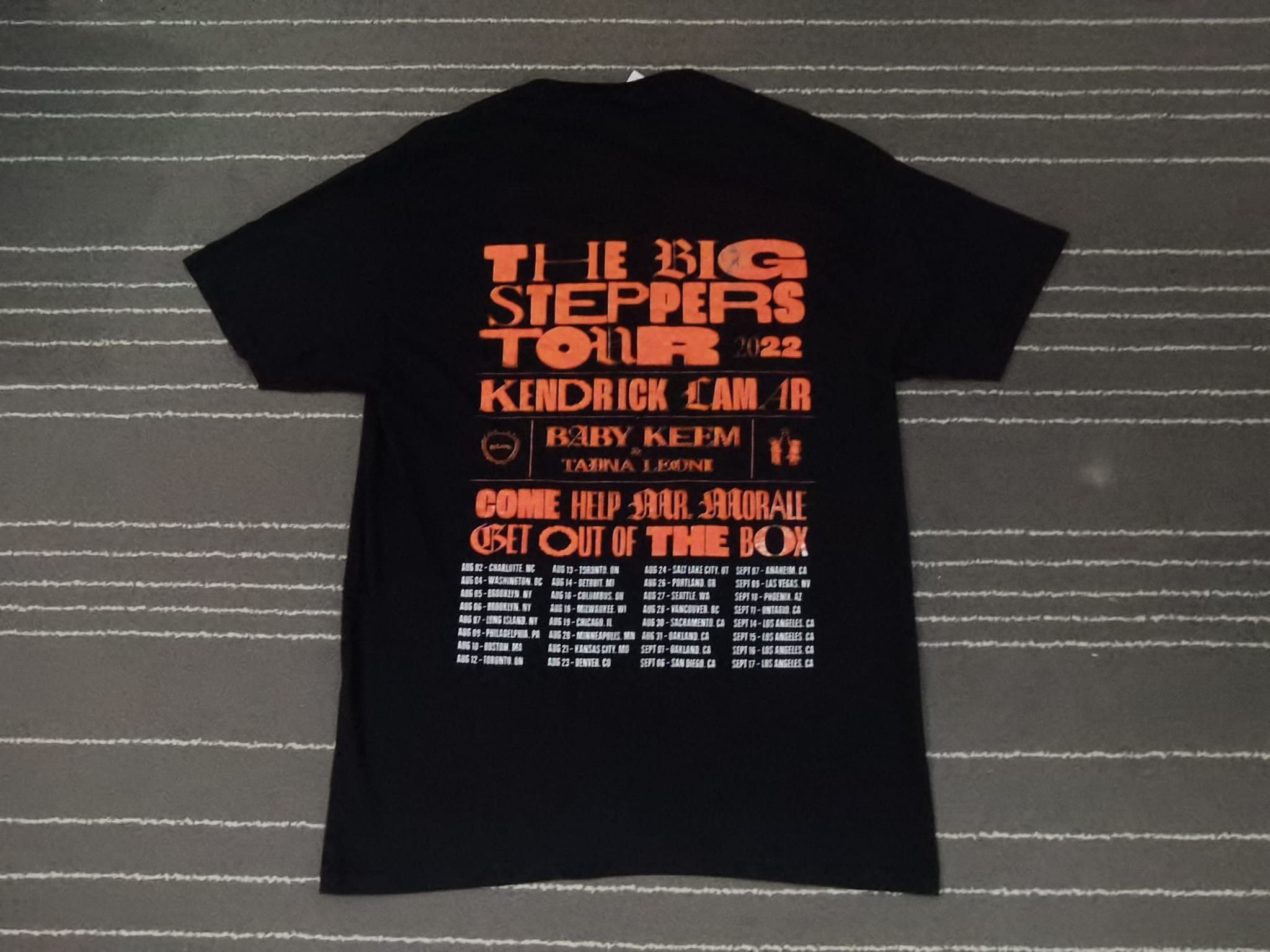 Fruit Of The Loom × Rap Tees The Big Steppers tour Kendrick Lamar S 3436 Size US S / EU 44-46 / 1 - 2 Thumbnail