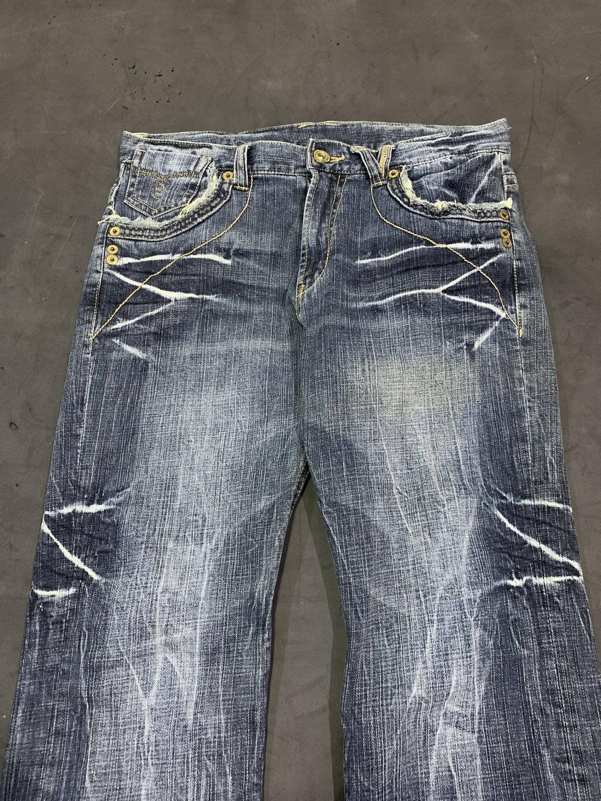 If Six Was Nine 🖤BLACKDAY🖤stone flared jeans ifsixwasnine lgb styled Size US 32 / EU 48 - 3 Thumbnail