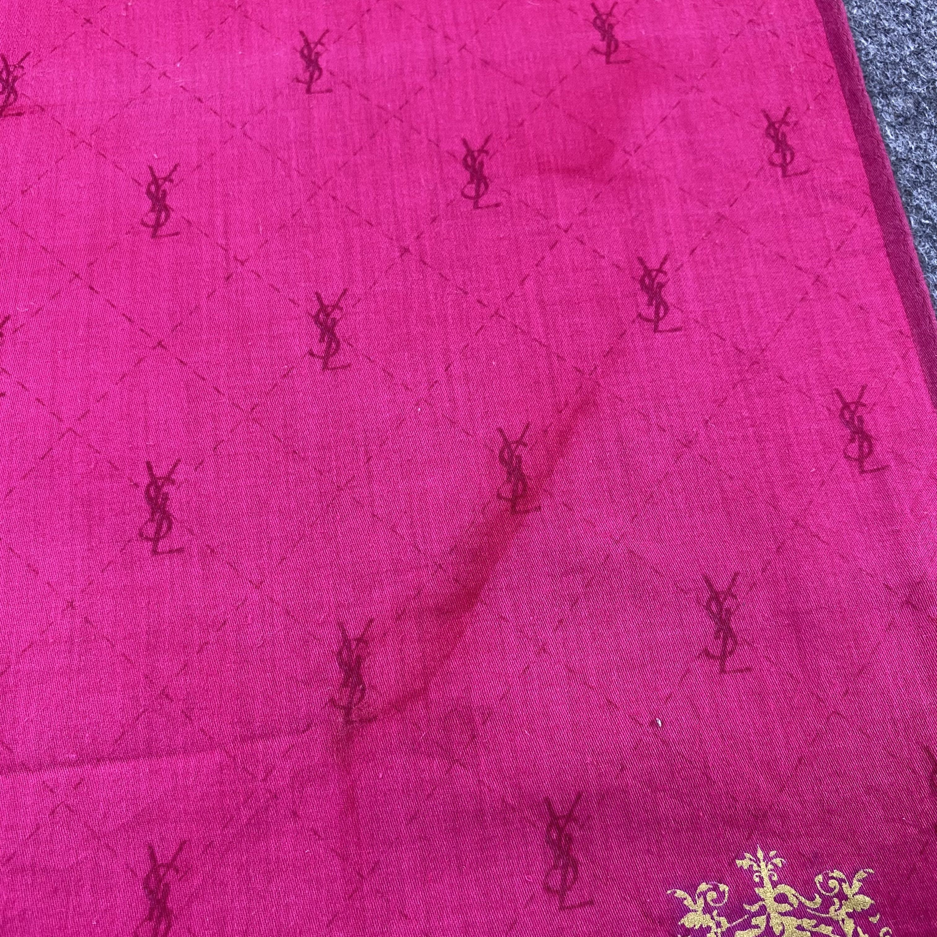 Yves Saint Laurent YSL Handkerchief Neckerchief Bandana-B1938 Size ONE SIZE - 9 Thumbnail
