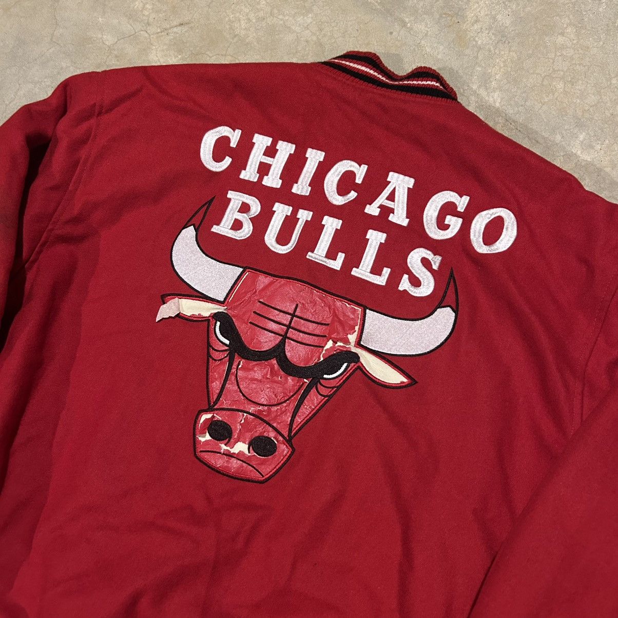 Jeff Hamilton × NBA × Vintage Vintage 90s Chicago Bulls Jeff Hamilton Varsity Jacket Size US XXL / EU 58 / 5 - 3 Thumbnail