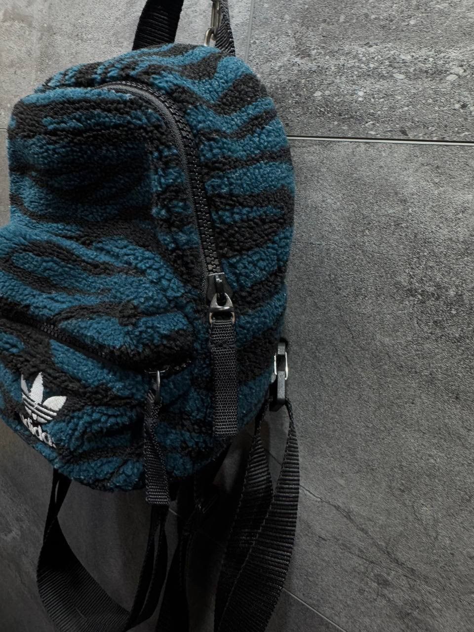 Adidas Adidas MINI BACKPACK teddy fur fleece Zebra Women’s Size ONE SIZE - 9 Thumbnail