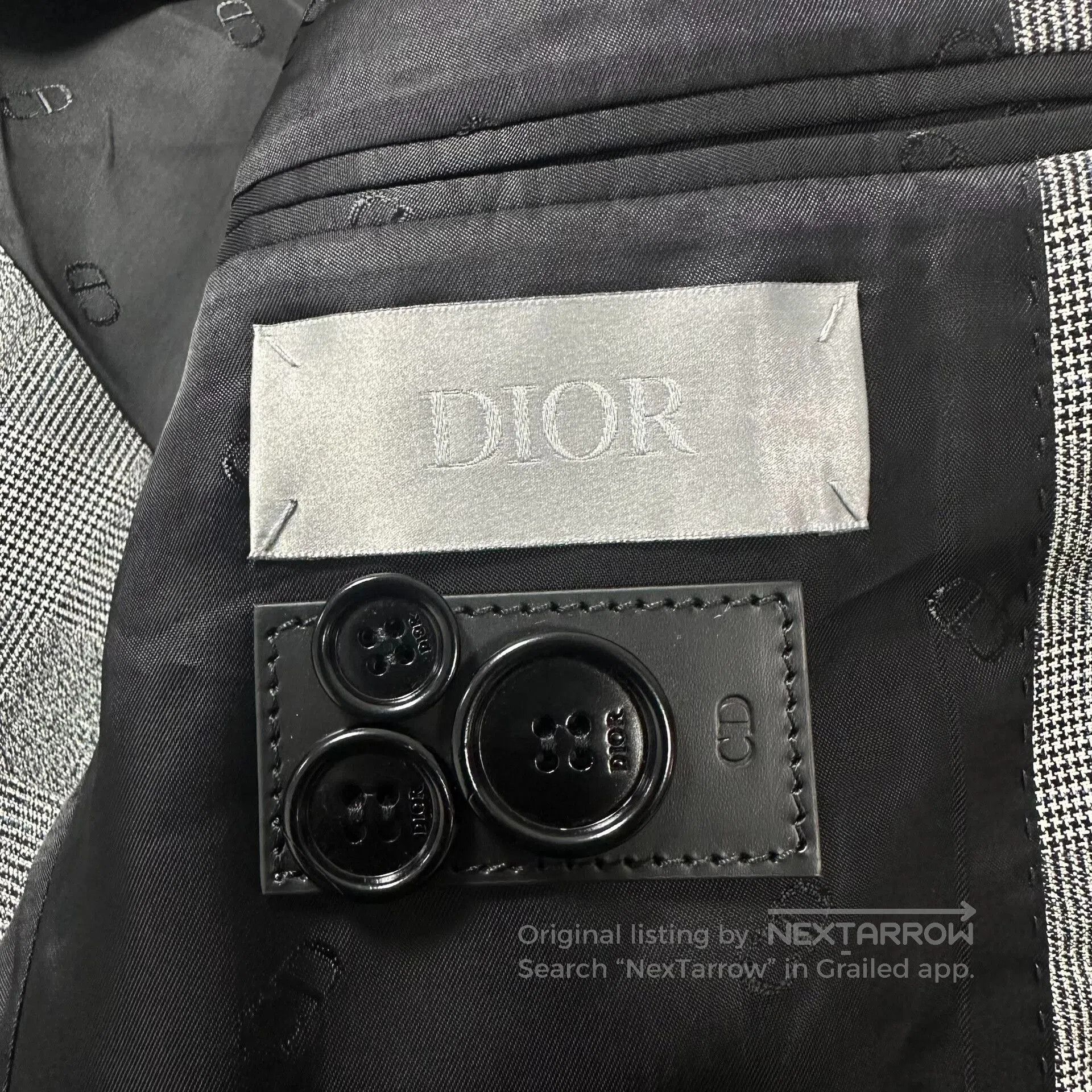 Dior Dior Checkered Wool Suit Jacket. Size US M / EU 48-50 / 2 - 4 Thumbnail