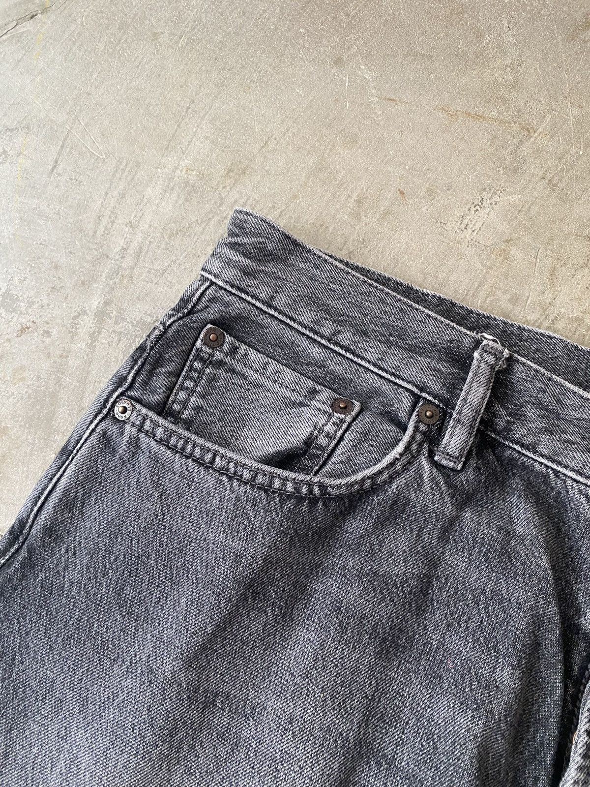 Acne Studios Acne Studios 1989 Ash Black Washed Jeans Kapital Our Legacy Size US 32 / EU 48 - 3 Thumbnail