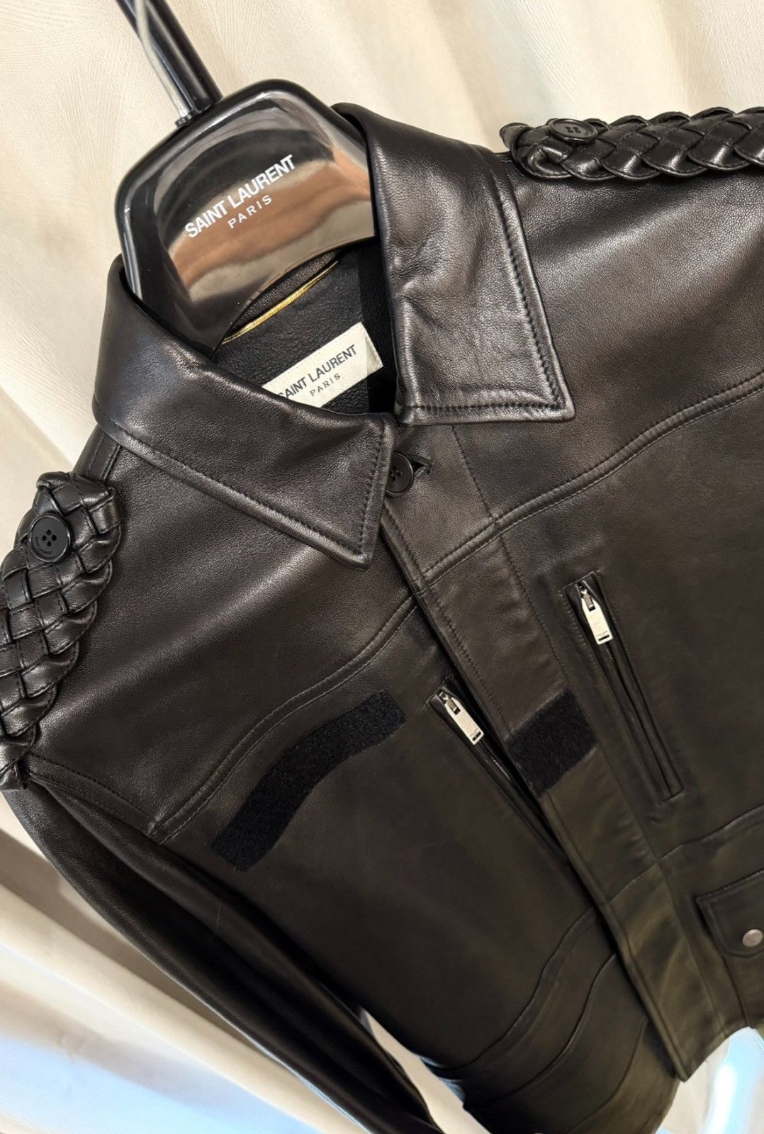 Saint Laurent Paris Saint Laurent SLP 18FW Runway Lambskin Hunting Jacket Size XS / US 0-2 / IT 36-38 - 3 Thumbnail