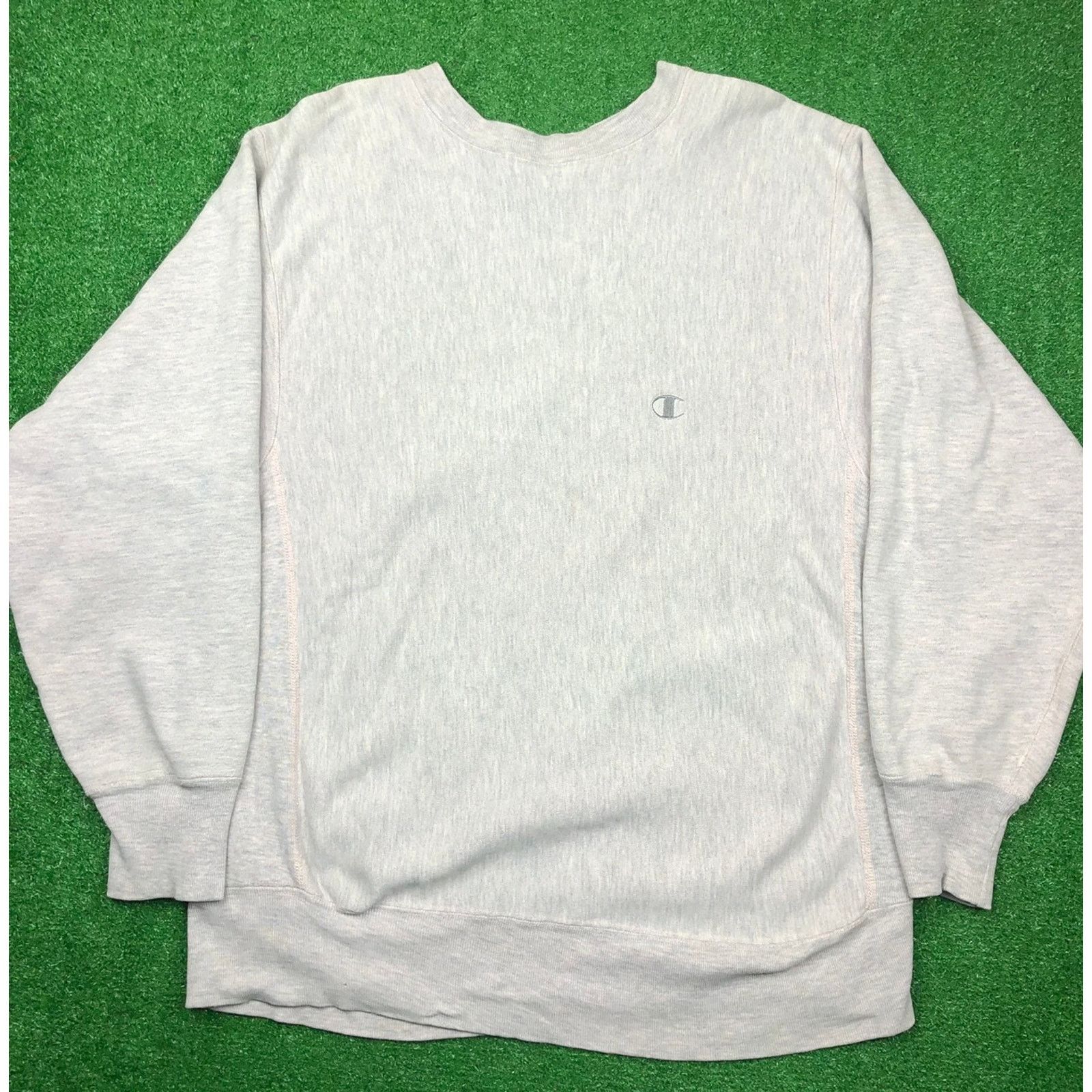 Image of Vintage 80's Champion Reverse Weave Crewneck Sweatshirt in Grey, Men's (Size XL)