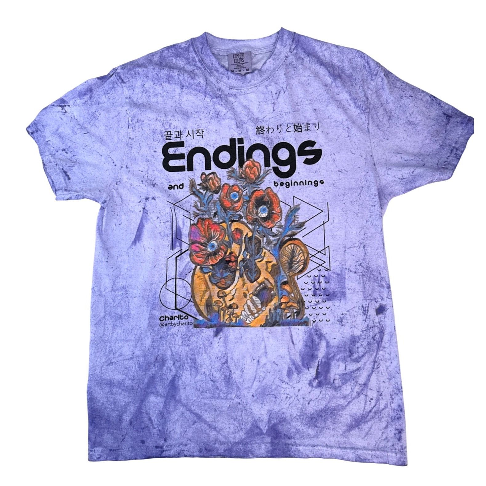 Other Skull & Flora Unisex Graphic T-Shirt By Charito Endings & Be Size US M / EU 48-50 / 2 - 1 Thumbnail