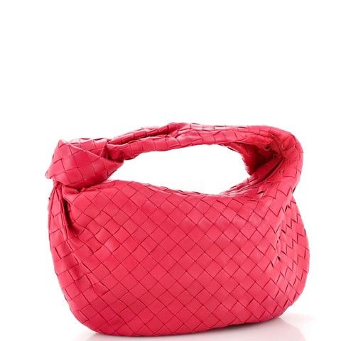 Bottega Veneta $3.4K Value Jodie Hobo Intrecciato Nappa Large Bag in Pink, Men's