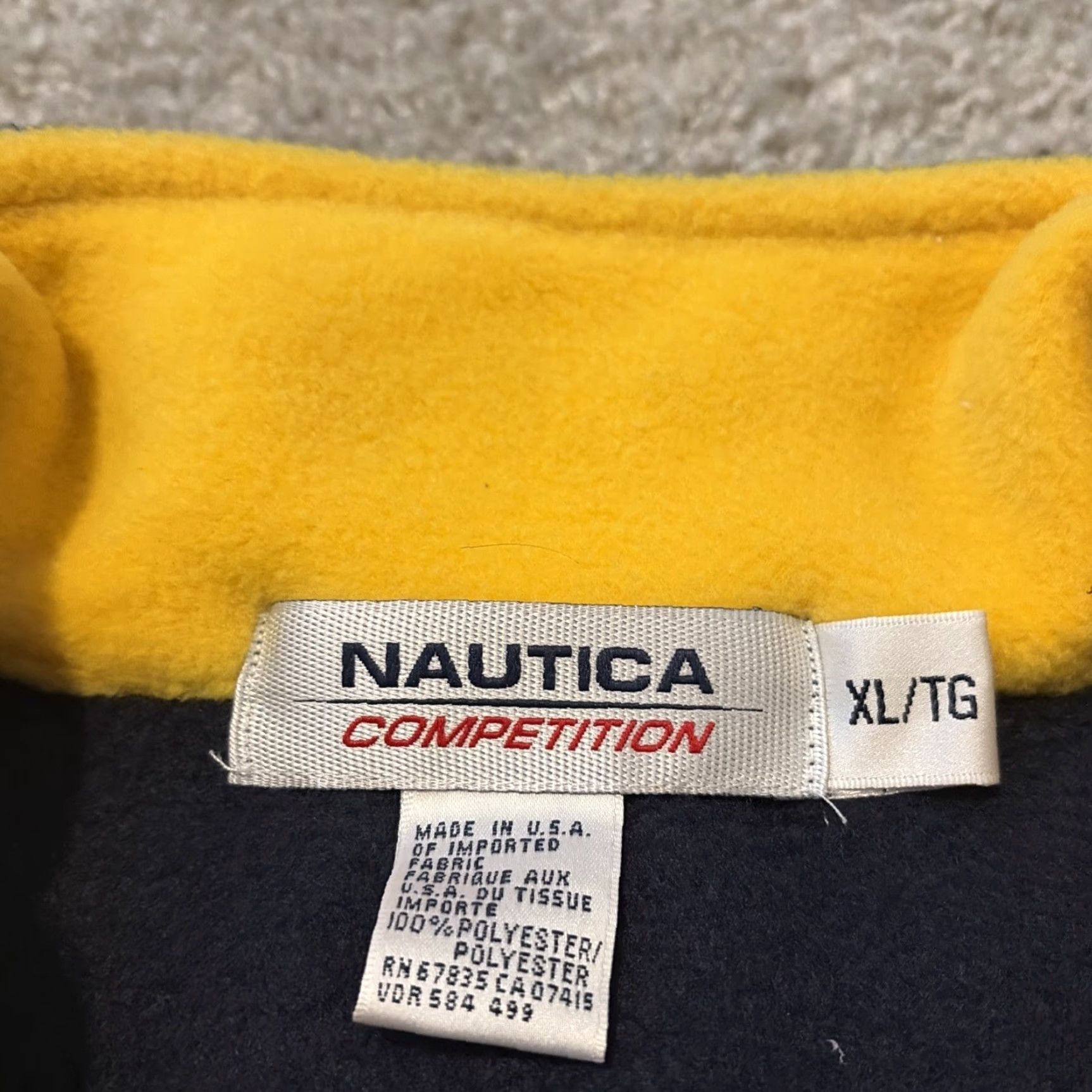 Nautica VINTAGE Nautica Sweatshirt Quarter Zip Fleece Navy Blue XL Men 90s Size US XL / EU 56 / 4 - 7 Thumbnail