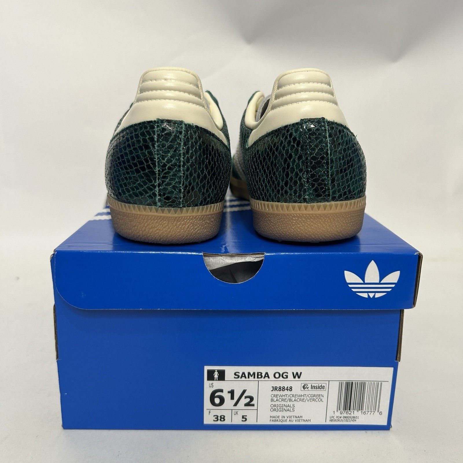 Adidas adidas Samba OG Snakeskin Pack - “Collegiate Green” JR8848 Size US 6.5 / IT 36.5 - 4 Thumbnail