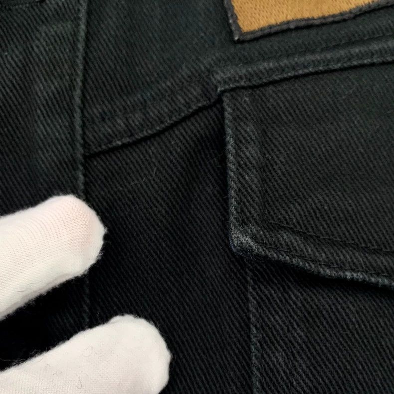 Fendi FENDI Black Logo Monogram Cotton Collar Denim Jacket Size US L / EU 52-54 / 3 - 8 Thumbnail