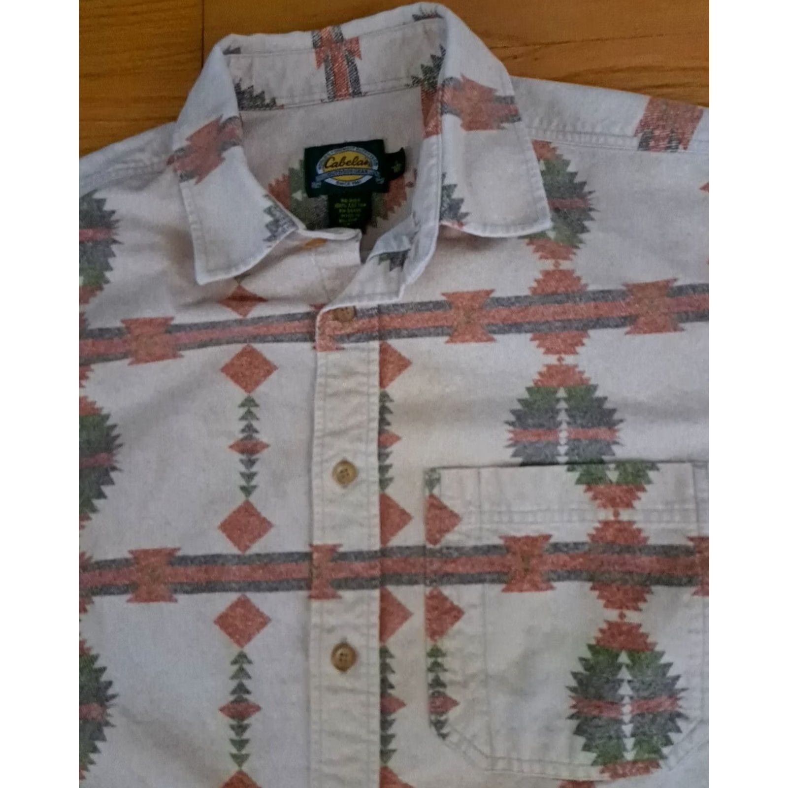 Vintage Cabela'S Vintage Aztec Southwestern Print Full Button Shirt - Large Size Size US L / EU 52-54 / 3 - 3 Thumbnail
