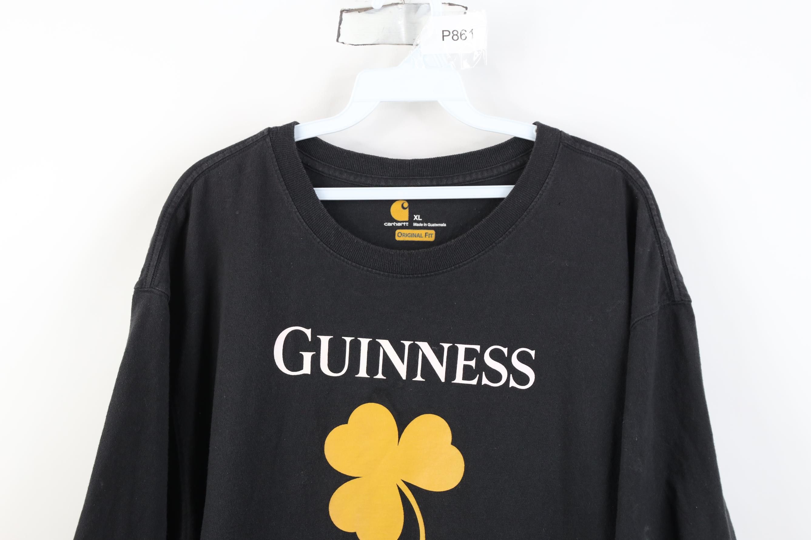 Carhartt Carhartt x Guinness Beer Spell Out Clover T-Shirt Black Size US XL / EU 56 / 4 - 2 Thumbnail
